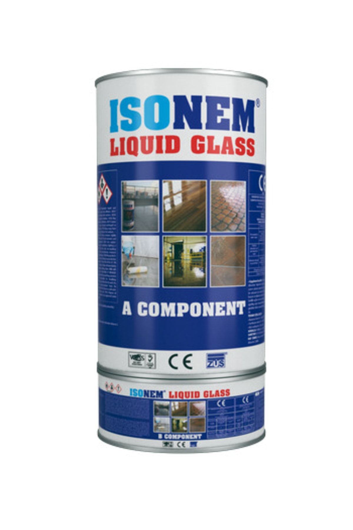 Isonem Lıquıd Glass Şeffaf (sıvı Cam) Fayans Seramik Balkon Çatı Için Şeffaf 4 Kg