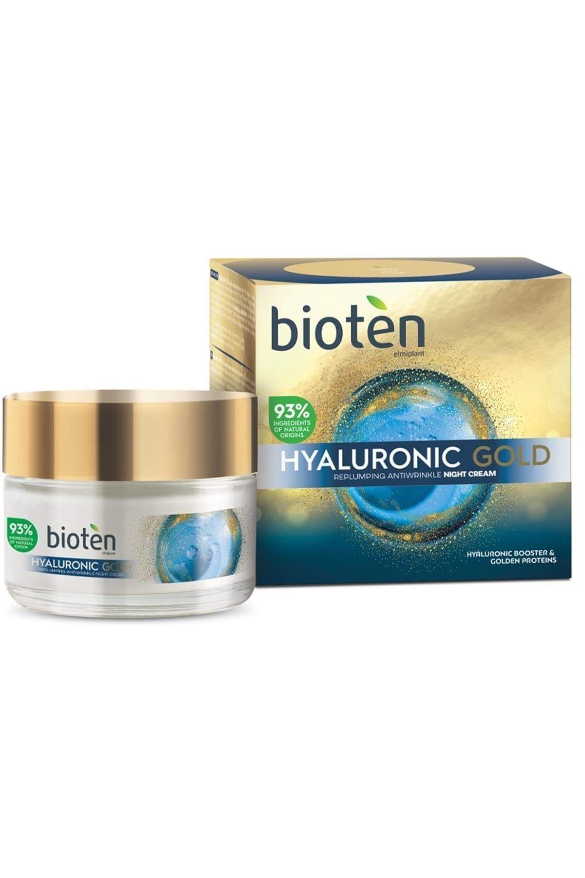 bioten elmiplant Hyaluronic Gold Kırışıklık Karşıtı Gece Kremi 50 ml