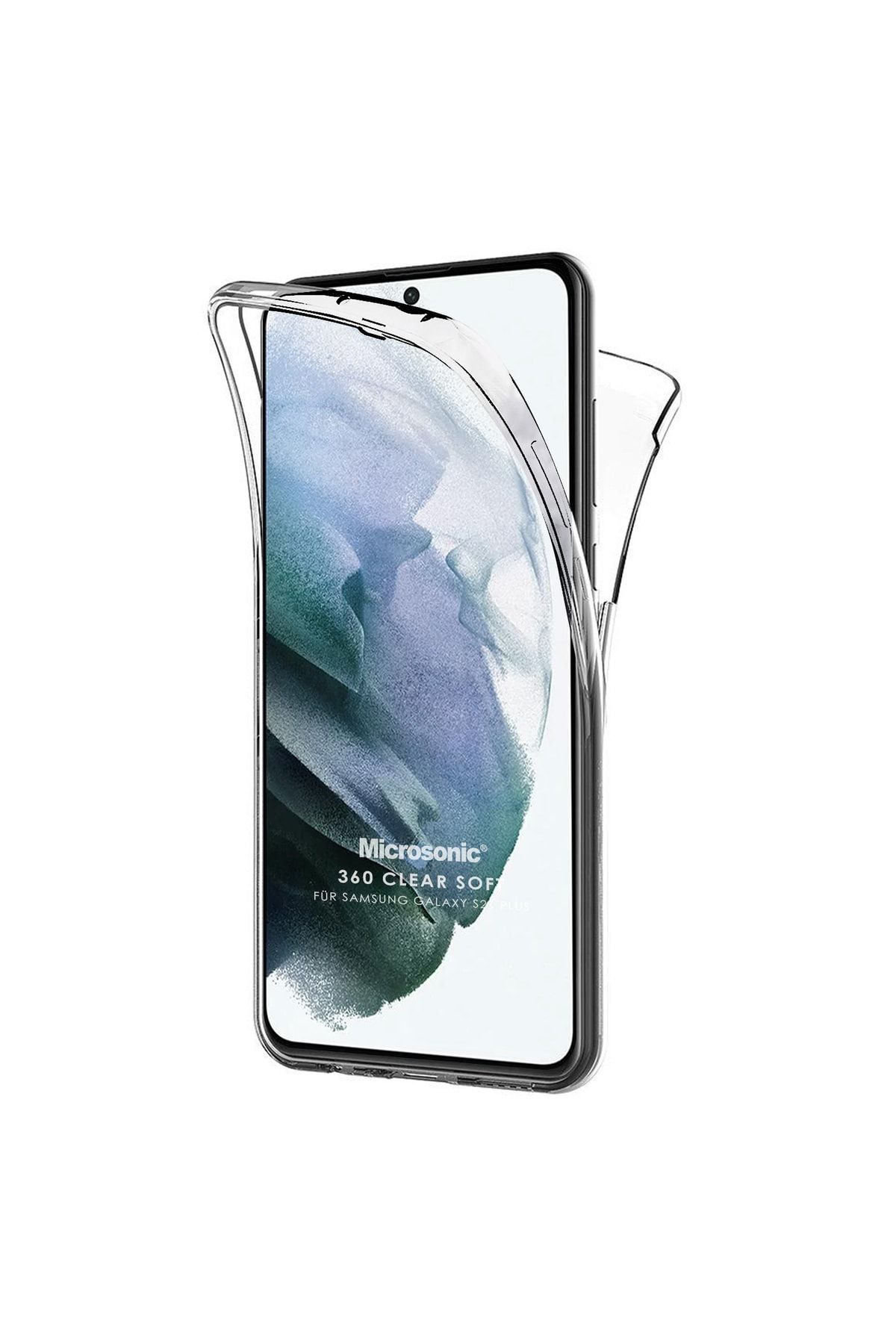 Microsonic Samsung Galaxy S21 Plus Kılıf 6 Tarafı Tam Full Koruma 360 Clear Soft Şeffaf