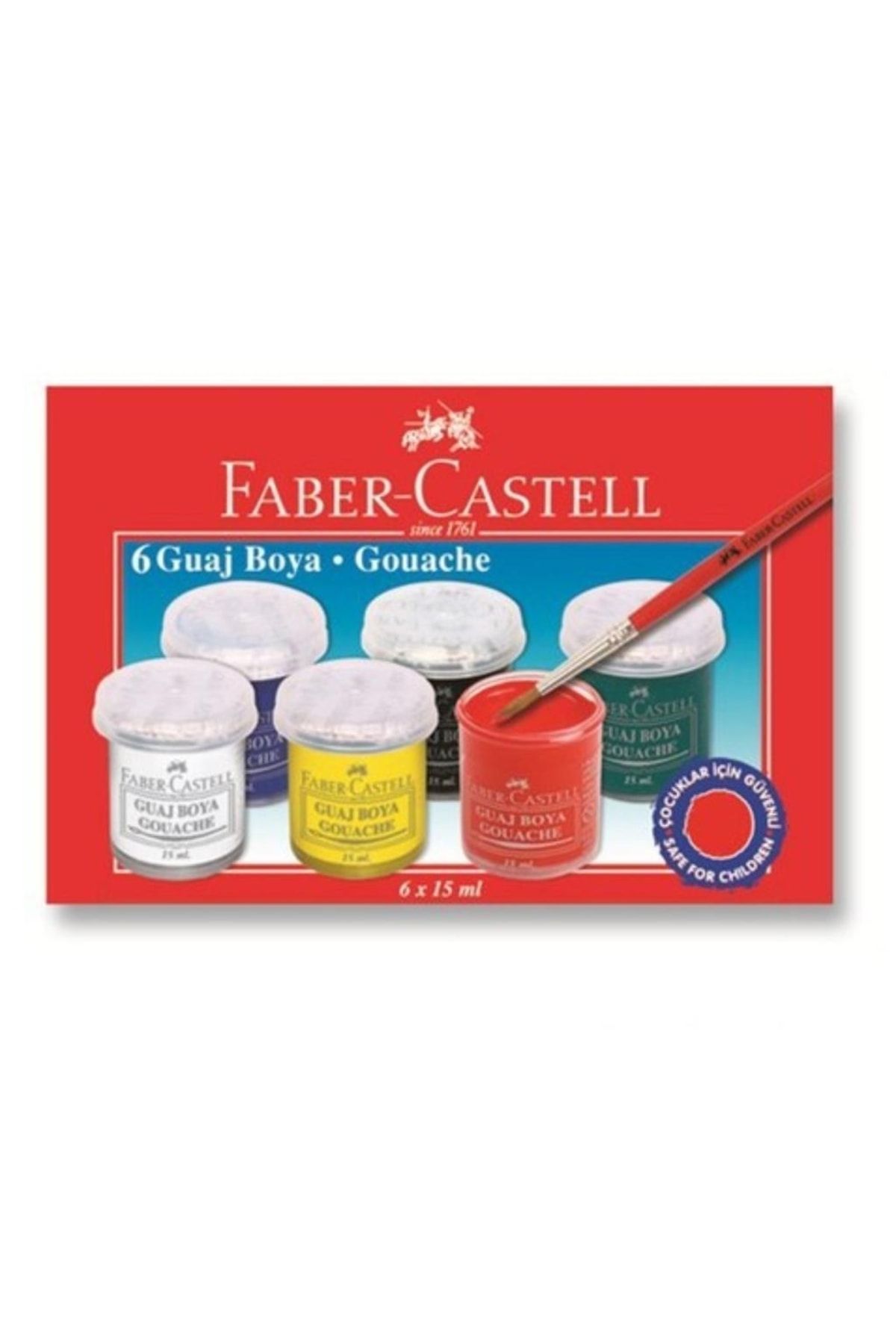 Faber Castell Guaj Boya 6 Renk 6x15 ml.