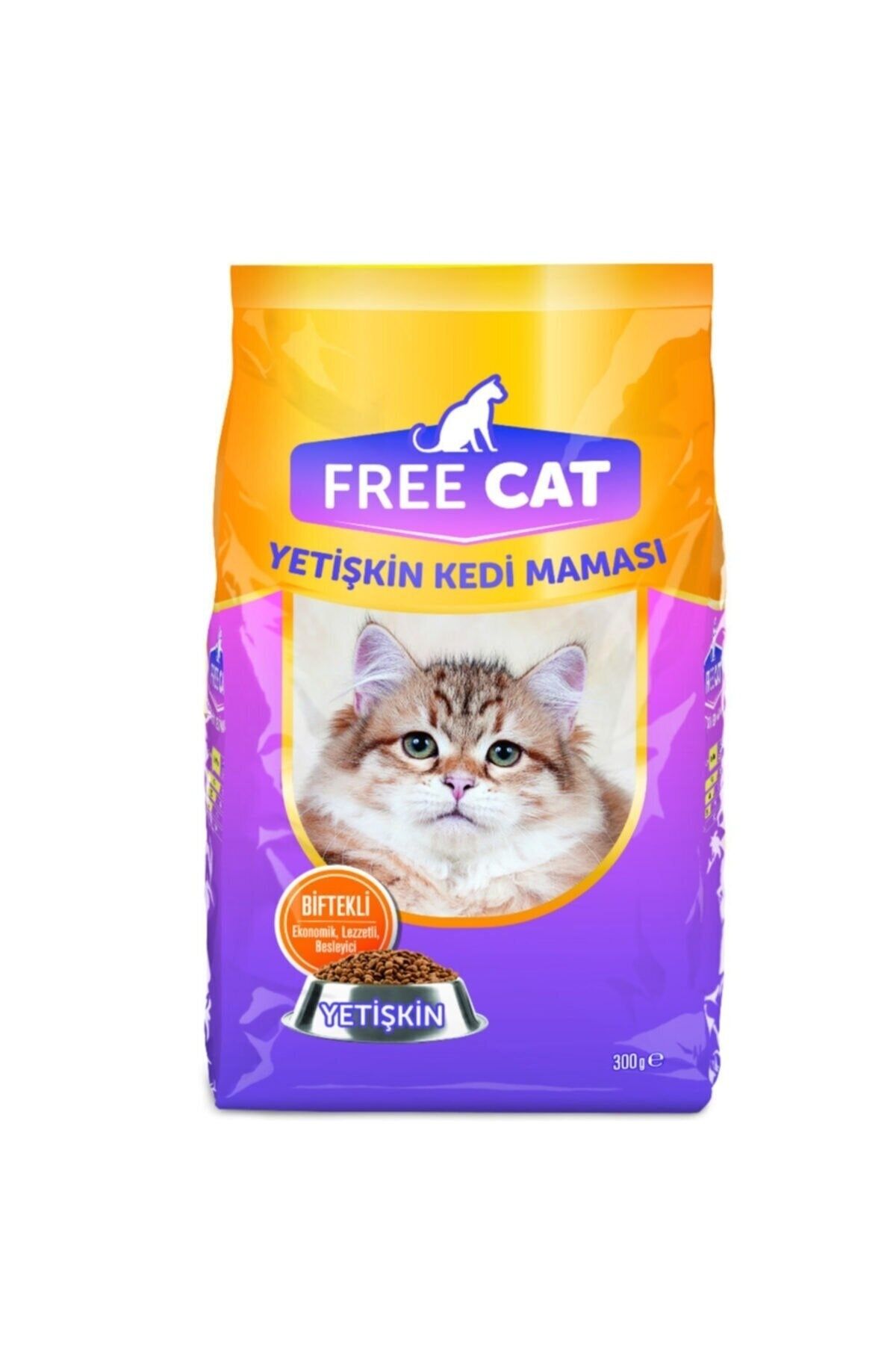 free cat Yetıskın Kedı Maması Bıfteklı 300 Gr