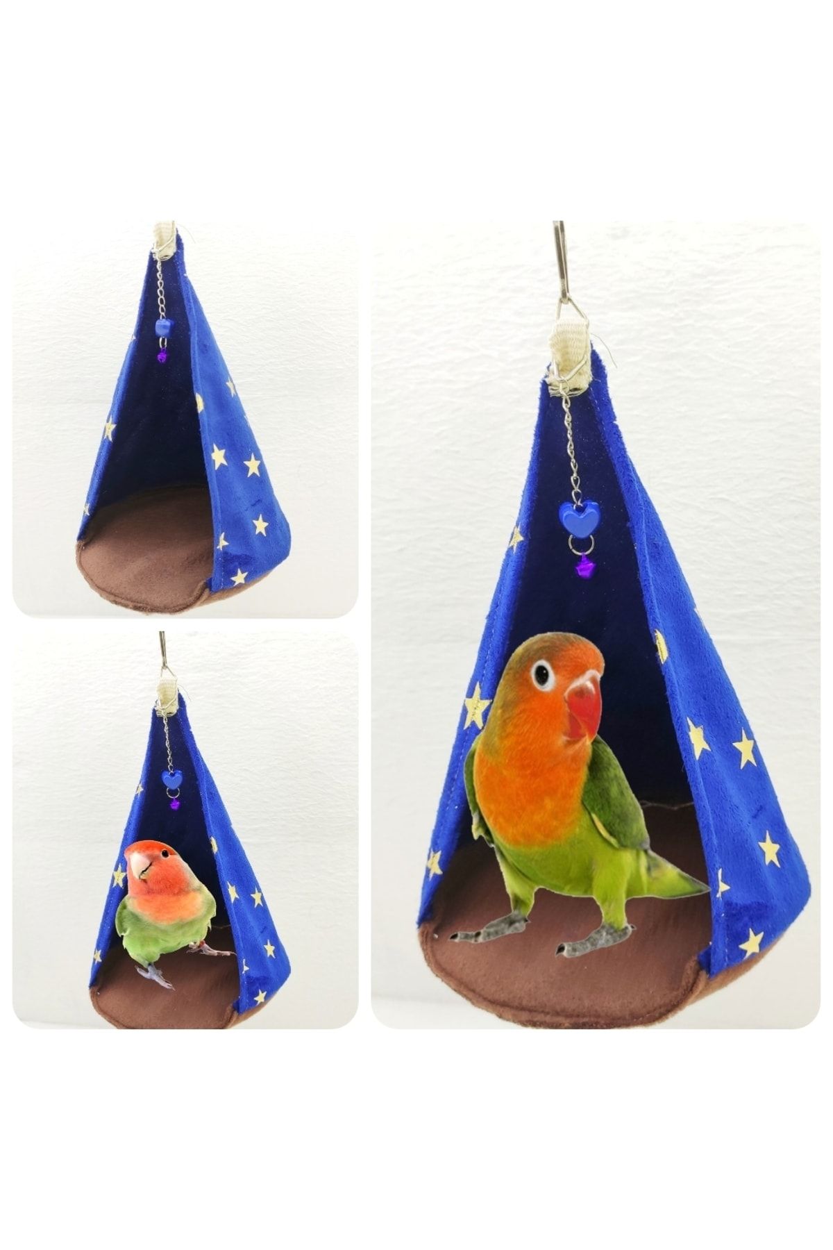 ozzipetshop Sevda Papaganı Için Özel Kuş Dinlenme Çadırı , Kuş Evi + Süpriz