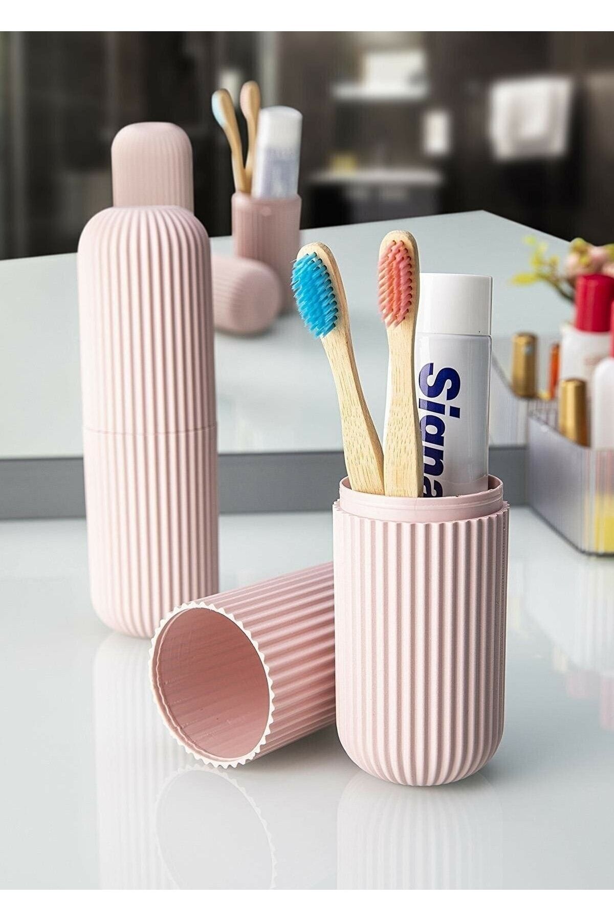 Boldy Seyahat Saklama Kabı Diş Fırçalık Organizer Banyo Kutusu Çok Amaçlı Makyaj Kutusu Gözlük Kutu 1 Adet