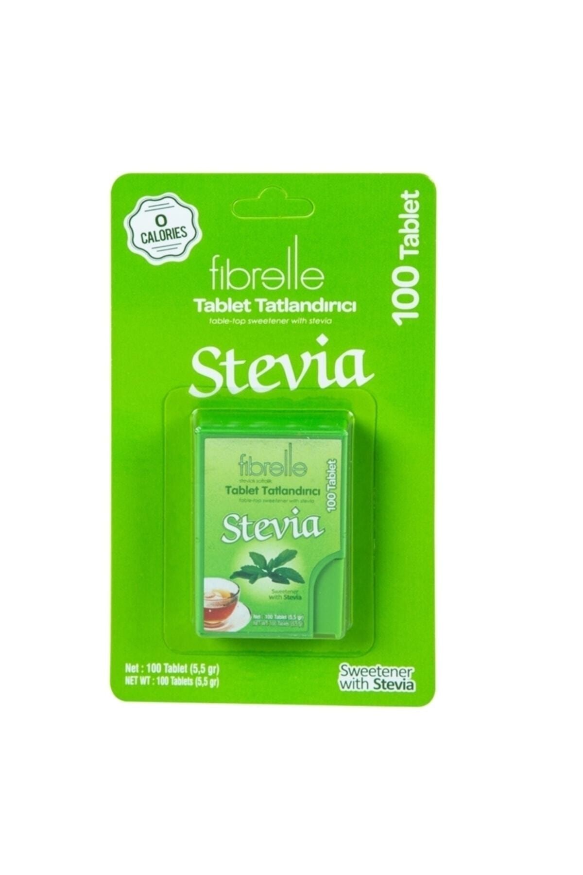 Fibrelle Stevia Lı Tablet Tatlandırıcı 100'lük Kutu 1 Paket