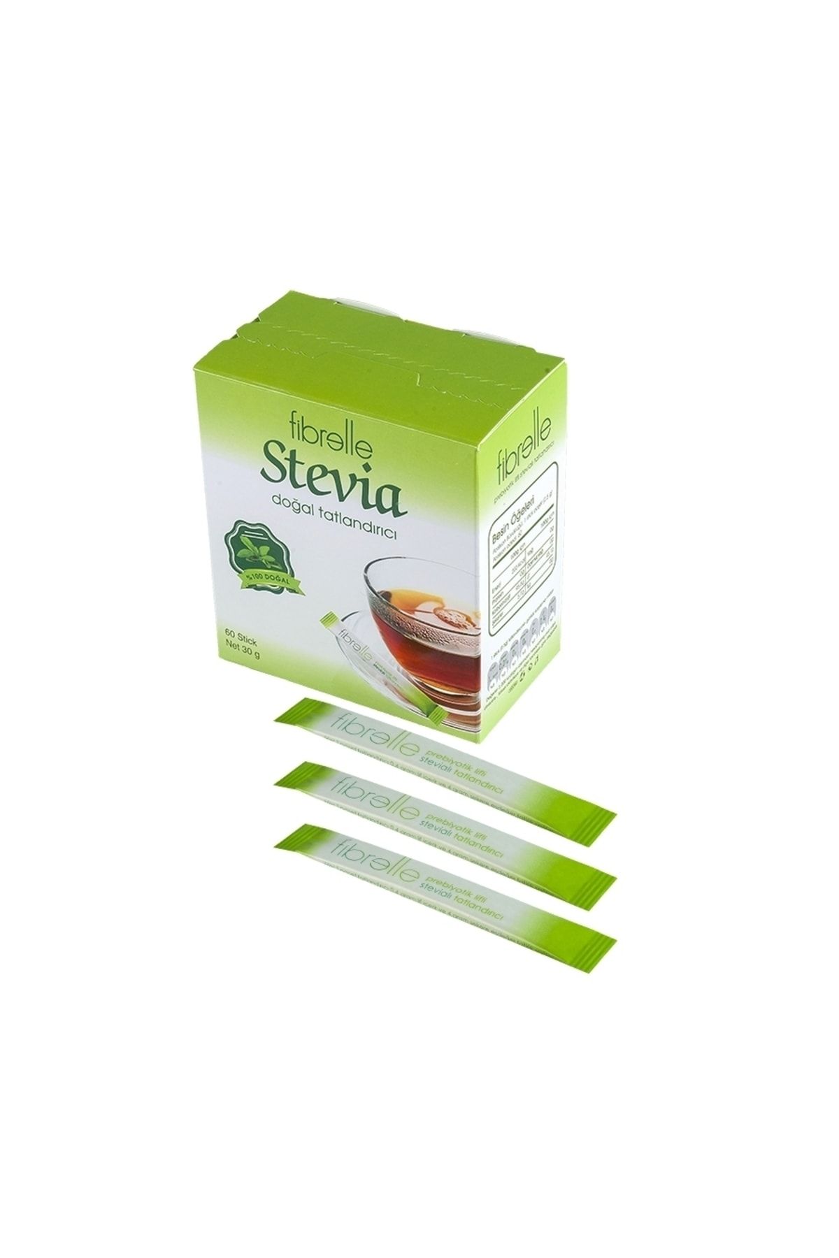 Fibrelle Prebiyotik Lifli Stevia Lı Tatlandırıcı 0,5 gr 60 Adet 1 Adet