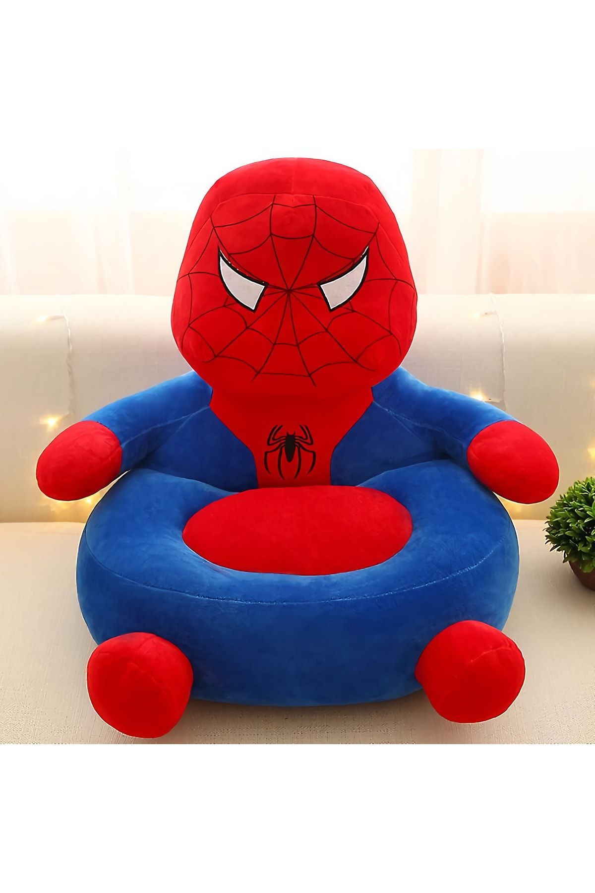 e-life Örümcek Adam Spiderman Figür Peluş Çocuk Koltuğu Çocuk Peluş Oturma Minderi