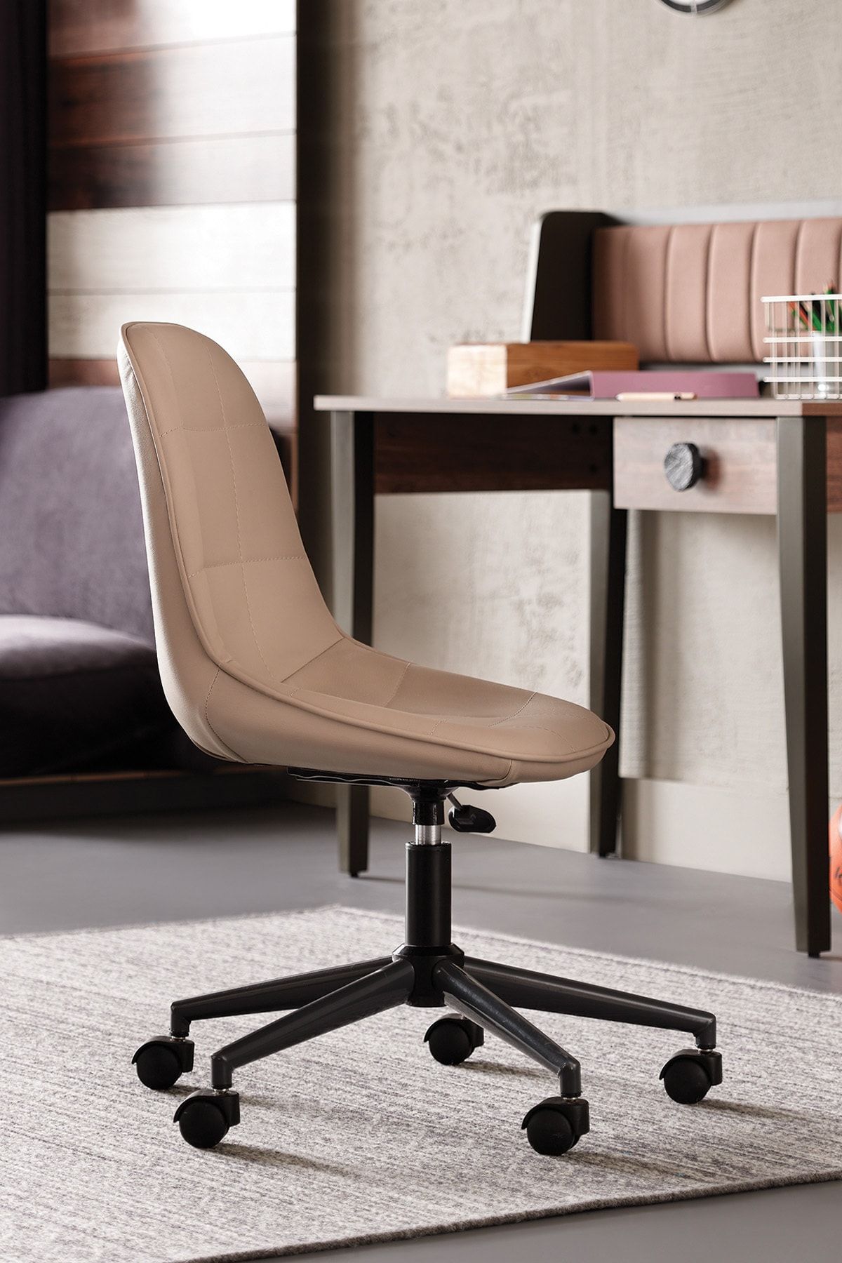 Enza Home Trendy Çalışma Masası Sandalyesi - Toscano