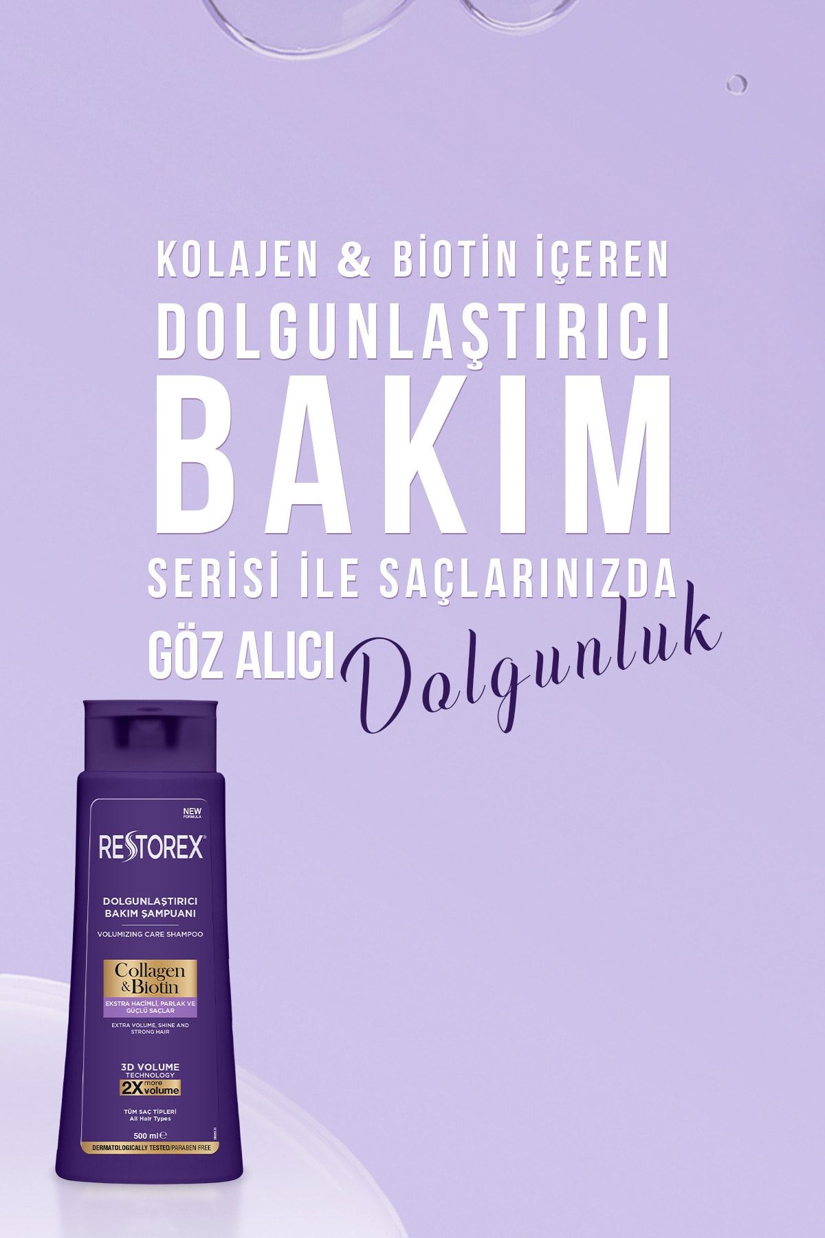 Restorex Collagen&biotin Dolgunlaştırıcı Şampuan 500ml