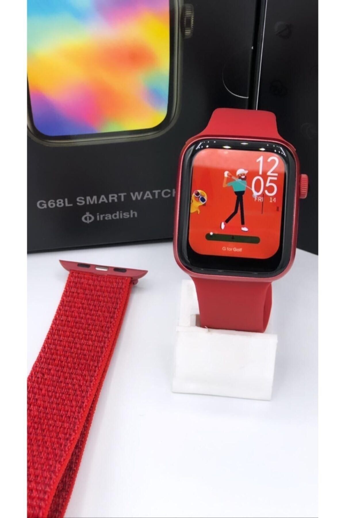 Kingshark G68l Smart Watch 6s Akıllı Saat Konuşma Özellikli Türkçe Menü Yan Tuşlar Aktif Uygulama