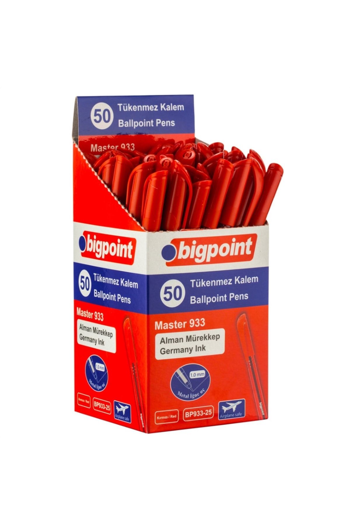 Bigpoint Tükenmez Kalem Master 50'li Set Kırmızı