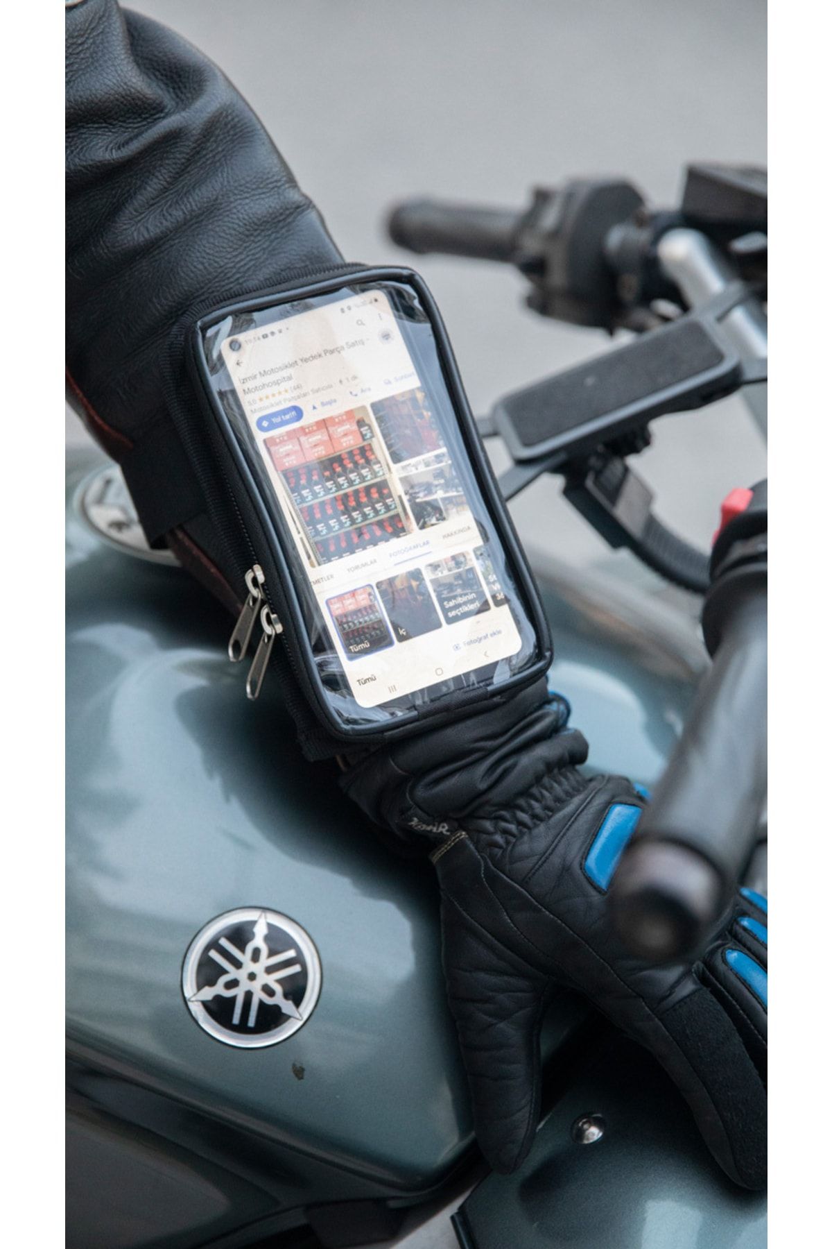 Genel Markalar Motosiklet Kola Takılan Çantalı Telefon Tutucu