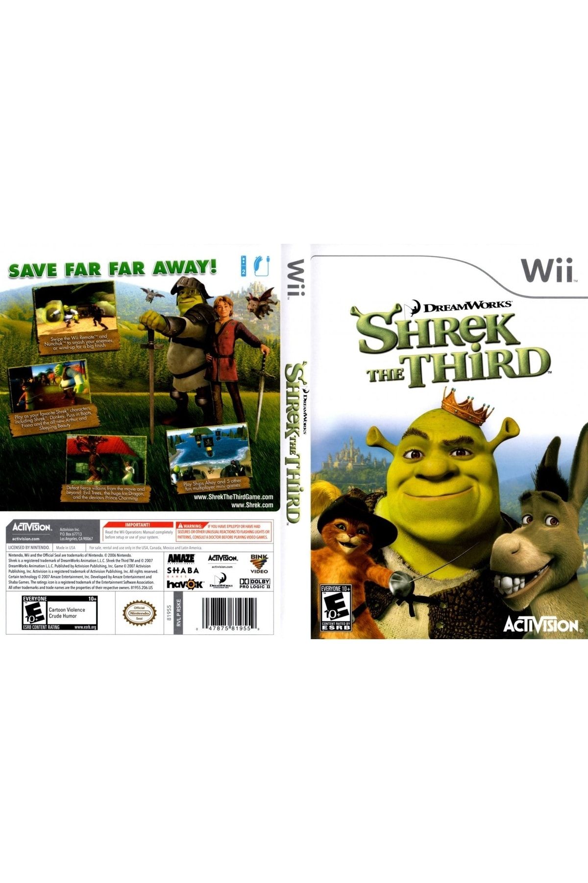 Activision Nintendo Wii Shrek