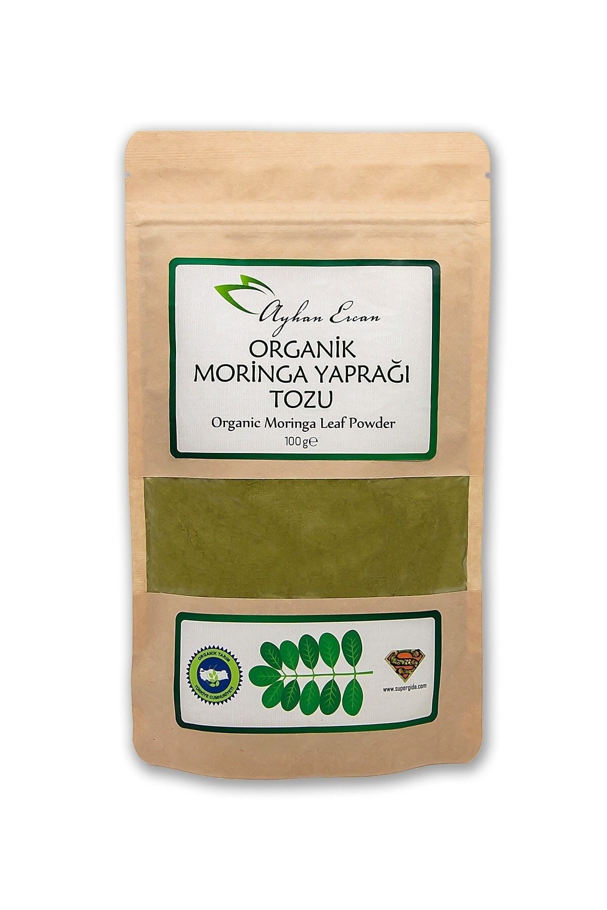 Ayhan Ercan Organik Moringa Yaprağı Tozu 100 G