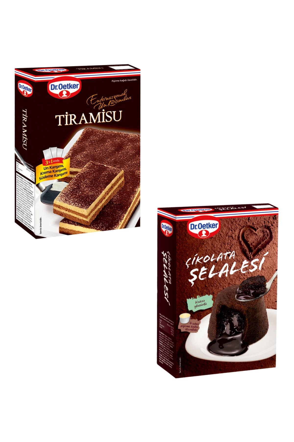 Dr. Oetker Tiramisu - Çikolata Şelalesi 2'li Set