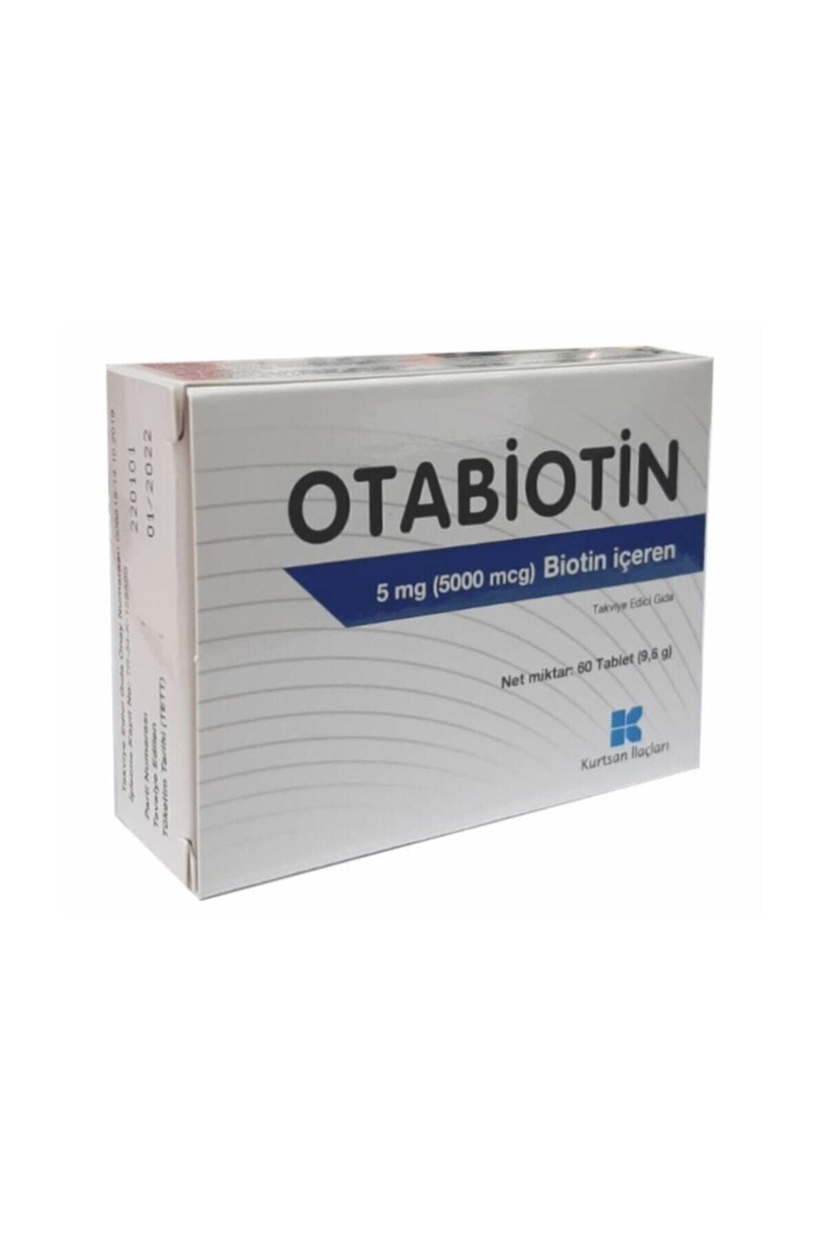 Kurtsan Otabiotin 5 Mg Biotin Içeren Takviye Edici Gıda 60 Tablet