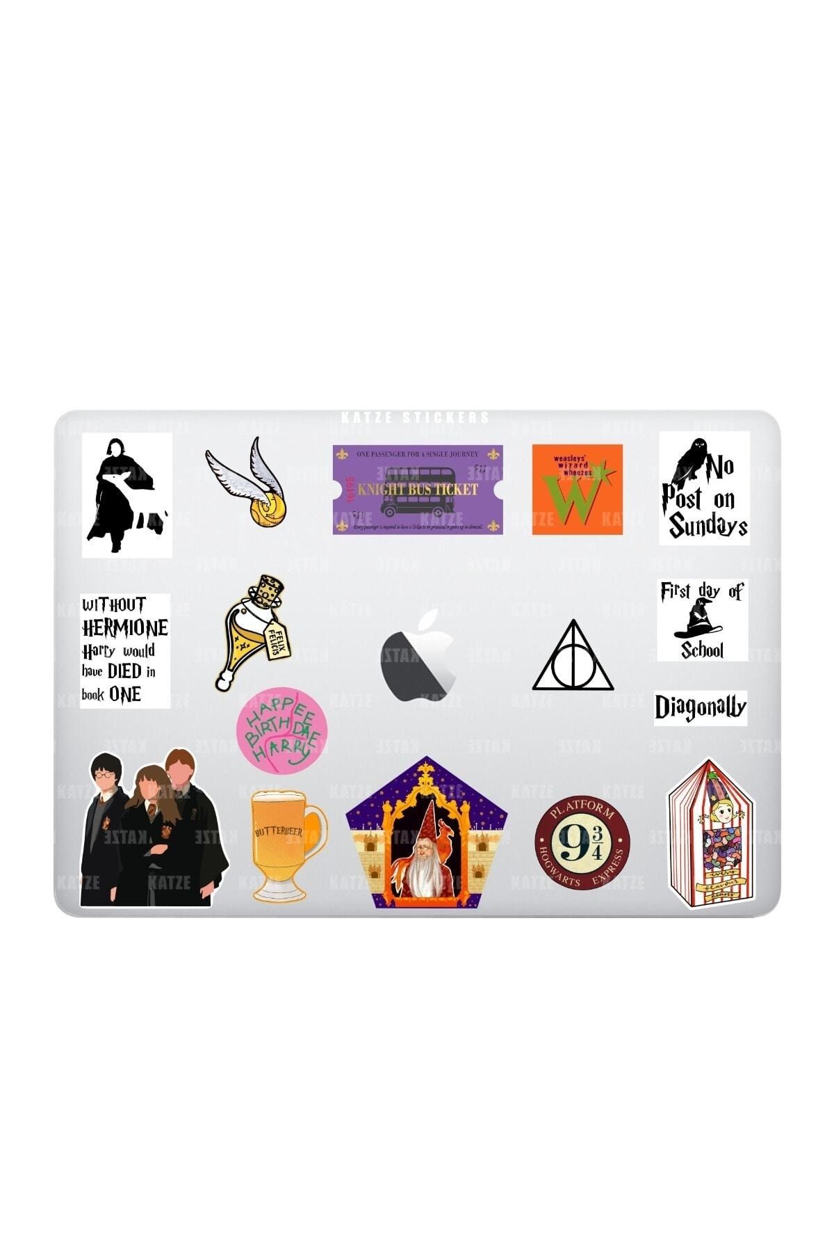 KT Decor Harry Potter Temalı Laptop Notebook Tablet Sticker Seti 16 Adet