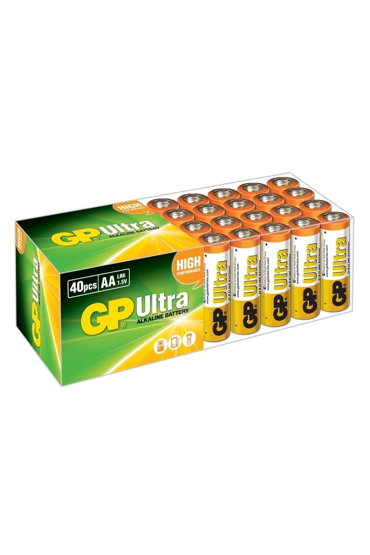 GP Batteries 15au Ultra Alkalin Aa Kalın Kalem Pil 40'lı