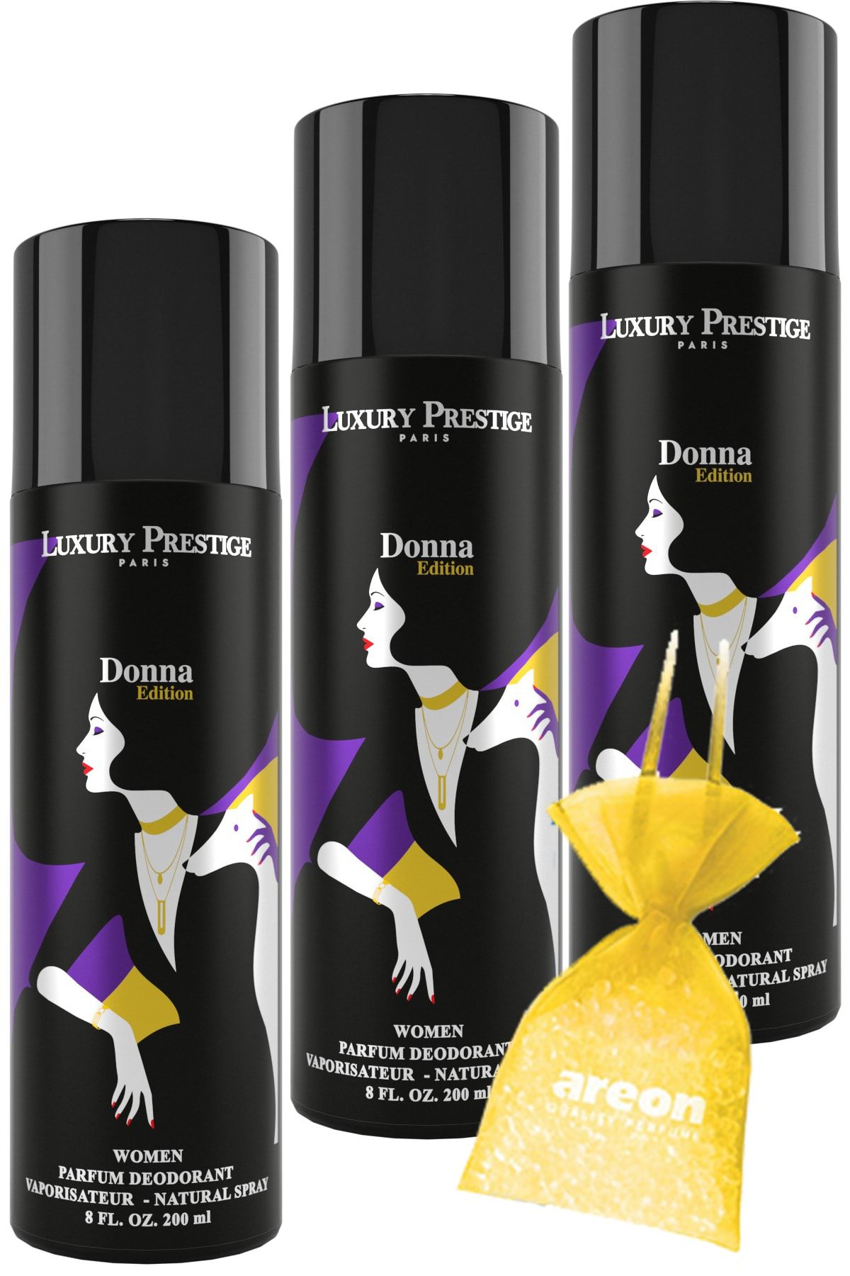 Luxury Prestige Woman Donna Edıtıon Deo 200ml 3'lü ( Good Gırl )