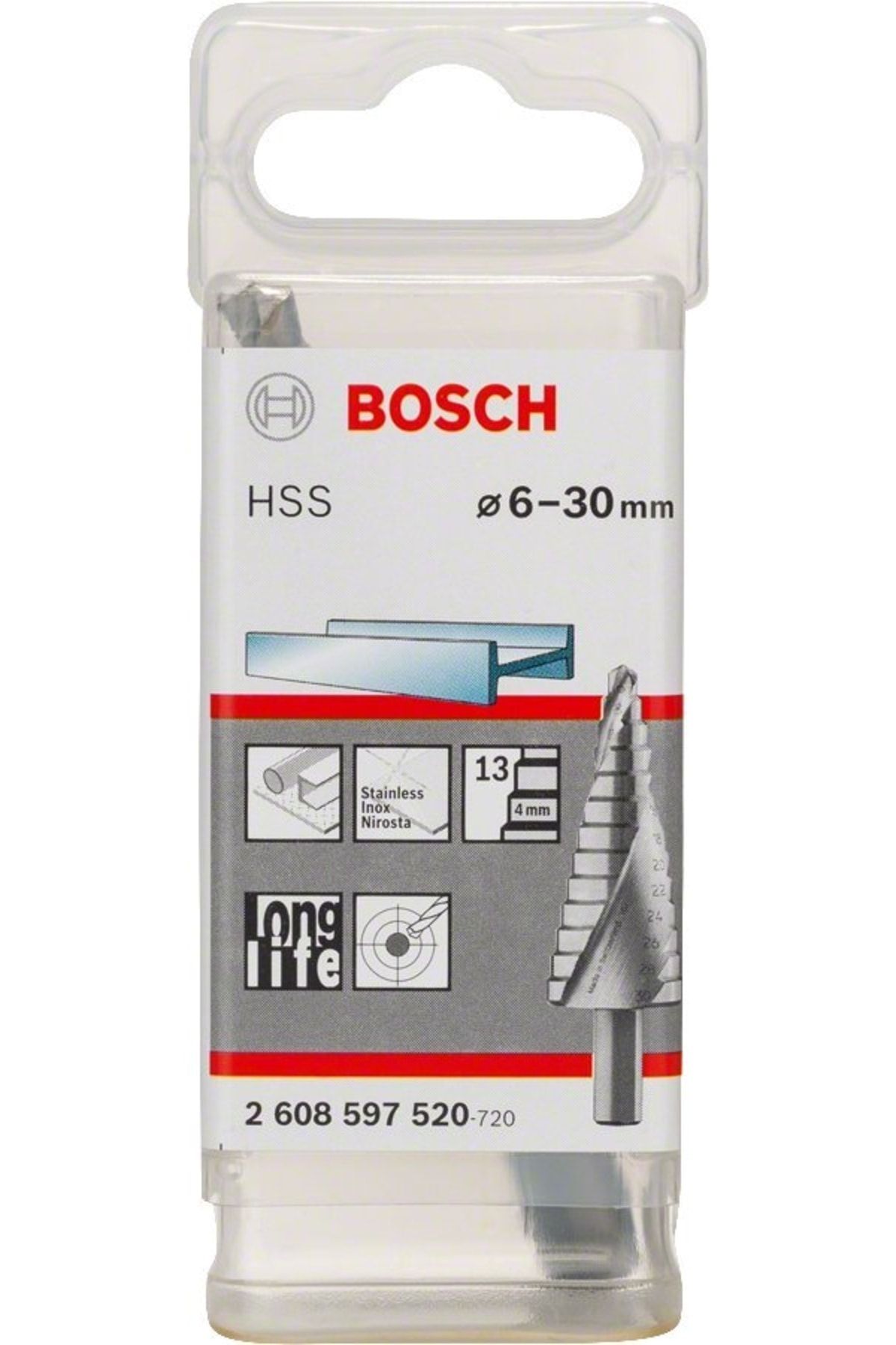 Bosch Hss 13 Kademeli Matkap Ucu 6-30 Mm - 2608597520