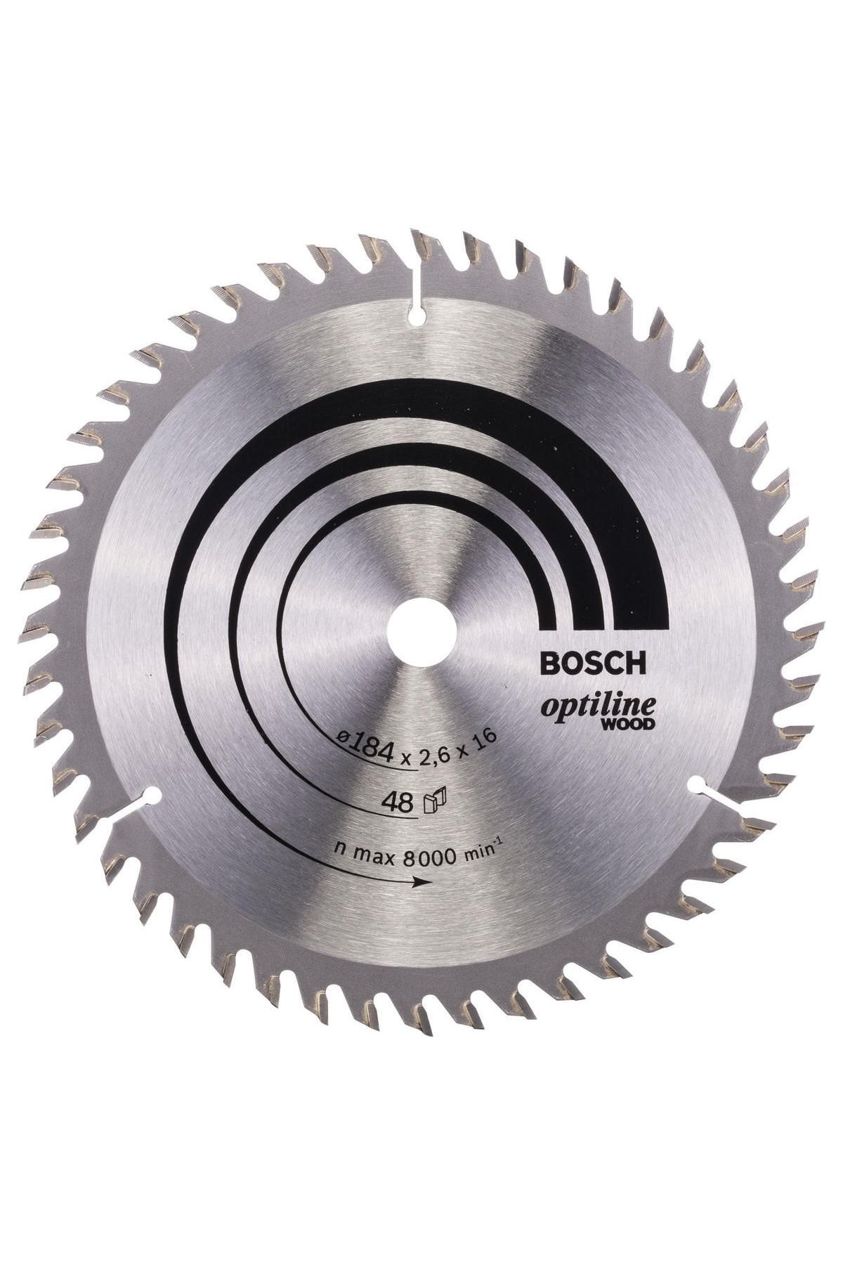 Bosch Optiline Wood 184*16 Mm 48 Diş Daire Testere Bıçağı