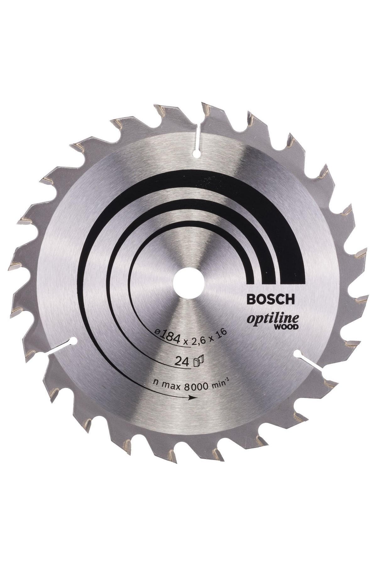 Bosch Optiline Wood 184*16 Mm 24 Diş Daire Testere Bıçağı