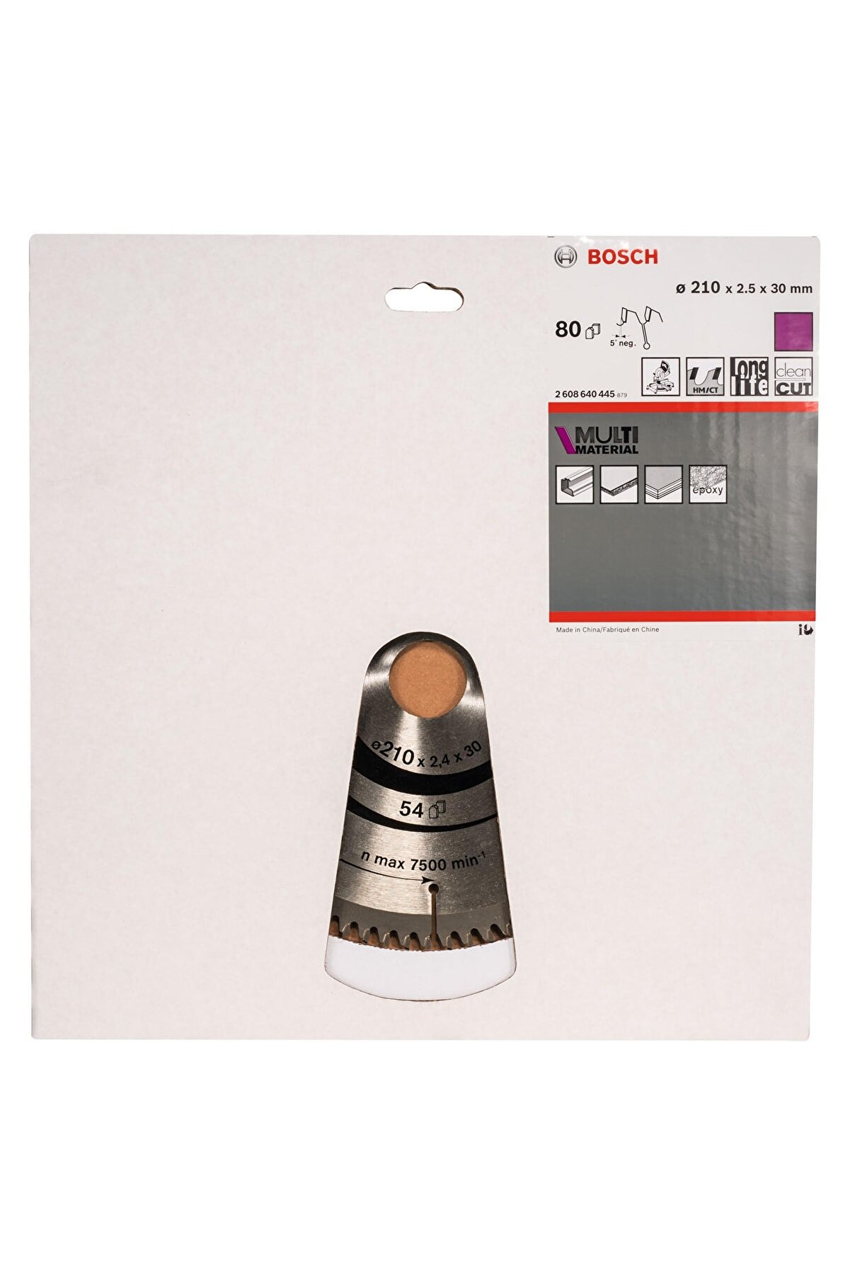 Bosch Multimaterial 210*30 Mm 80 Diş Daire Testere Bıçağı