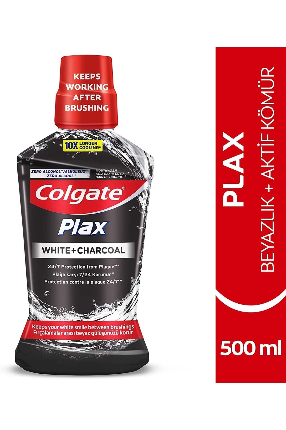 Colgate Plax Beyezlık Aktif Kömür Beyazlatıcı Ağız Bakım Suyu 500 ml