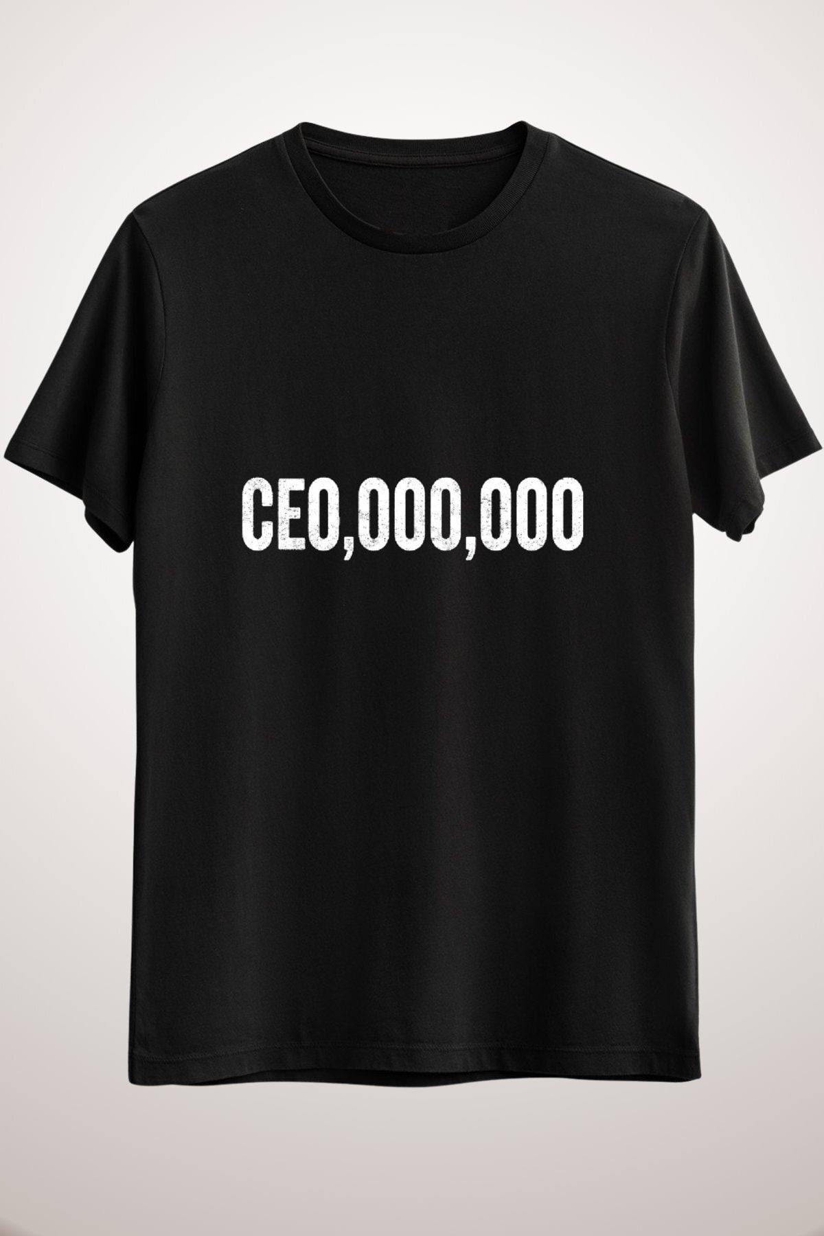 GreenMint Unisex Siyah Ceo,000,000 Essential T-shirt