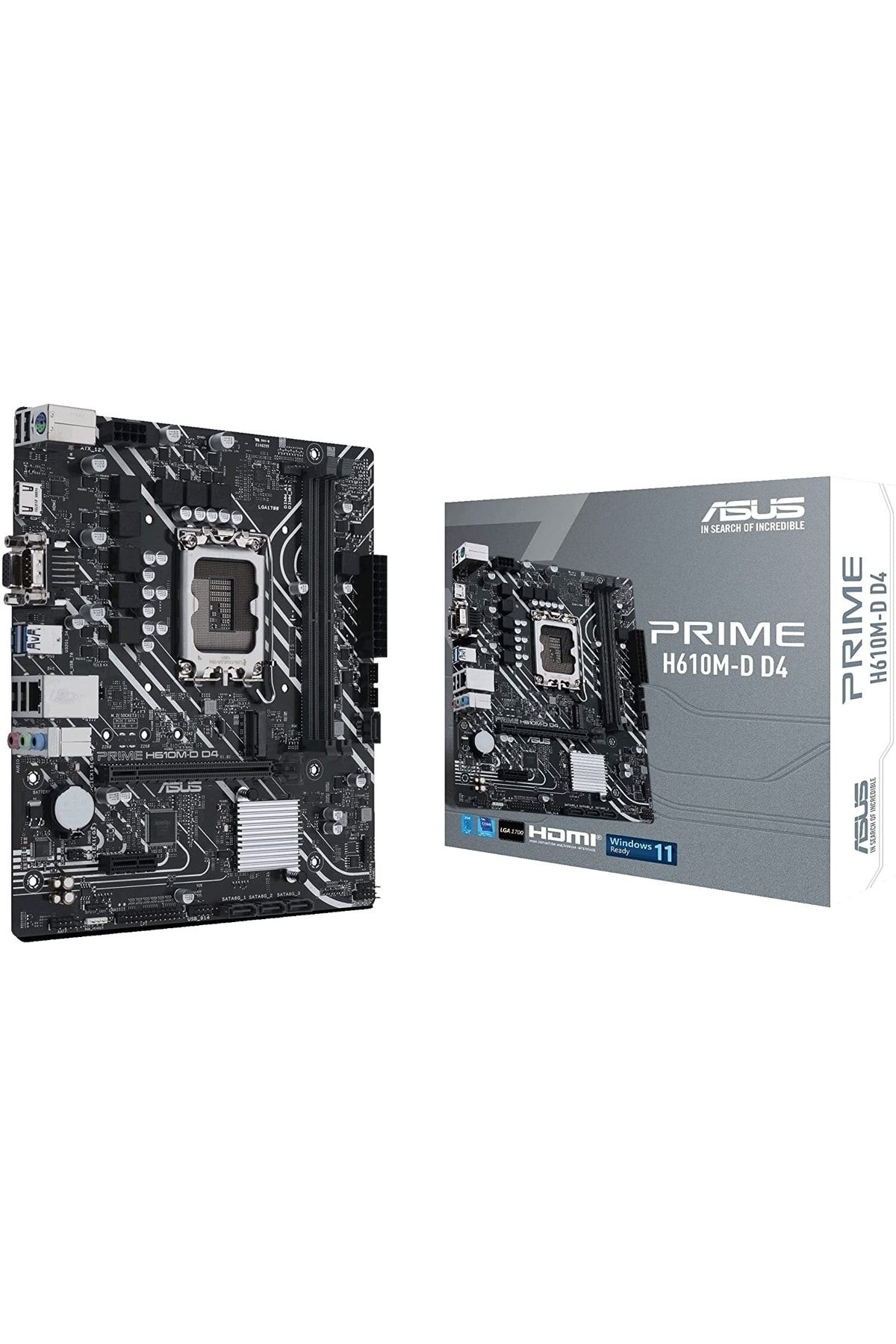 ASUS Prime H610m-d D4 Intel H610 Lga1700 Ddr4 3200 Mhz Matx Anakart