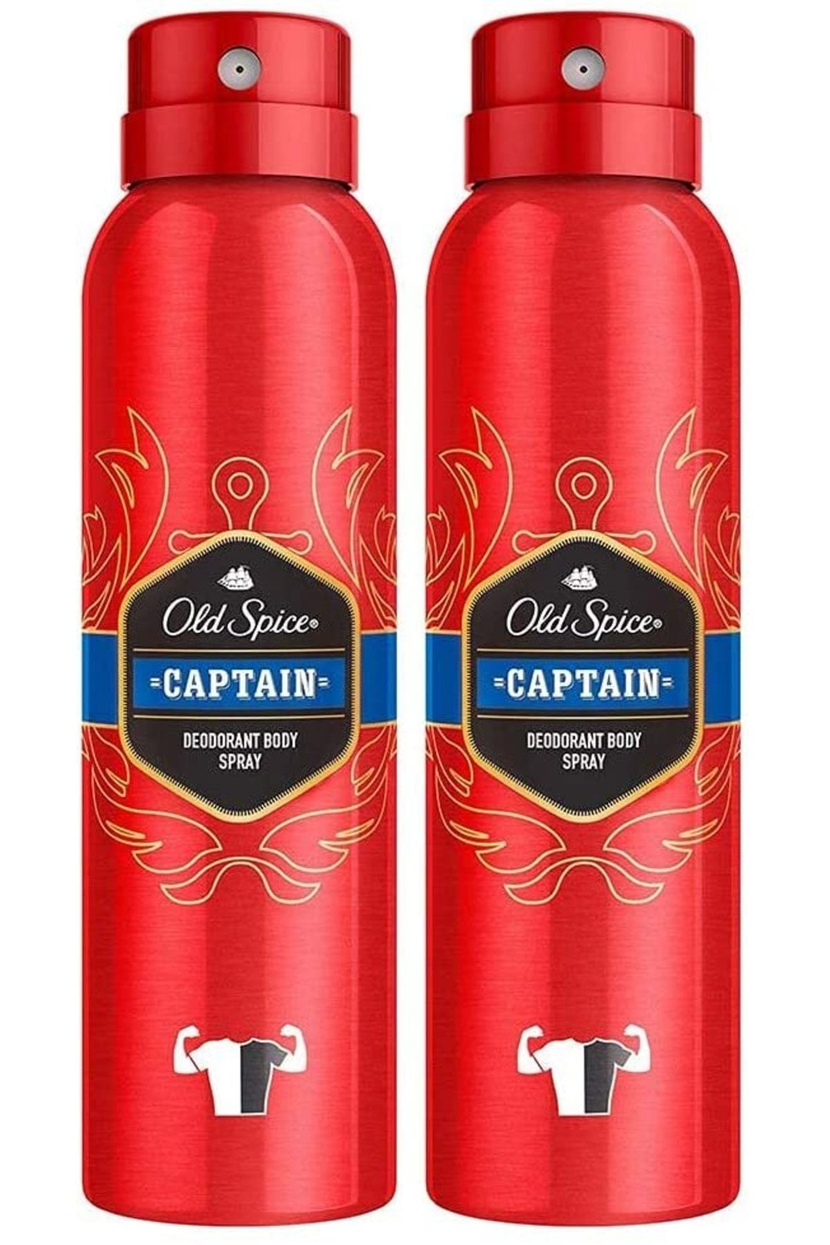 Old Spice Sprey Deodorant 2x150 Ml (300 Ml) Captain
