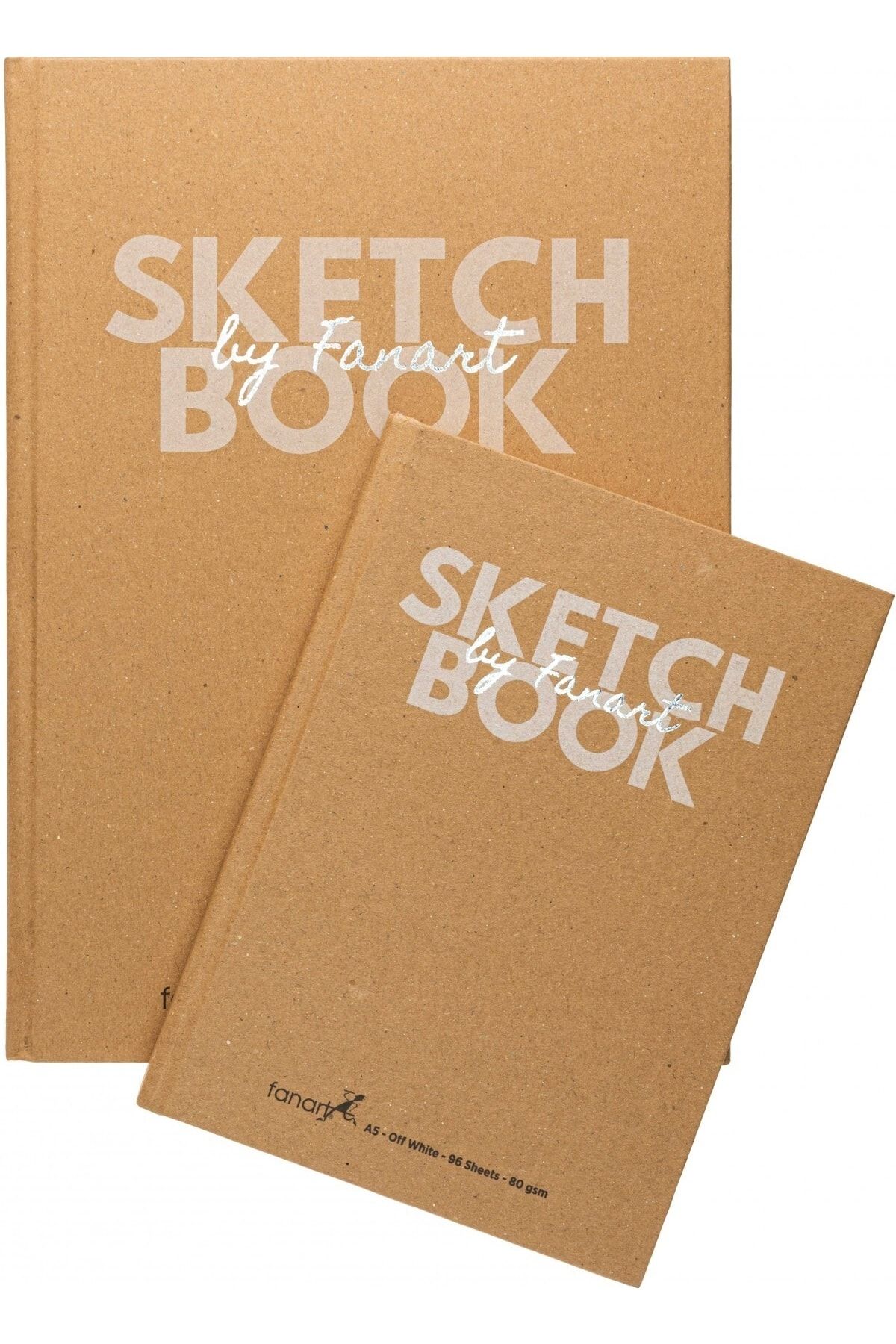 Fanart Sketch Book Sert Kapak Eskiz Çizim Defteri Ivory Kağıt 80 gr A5 96 Yaprak