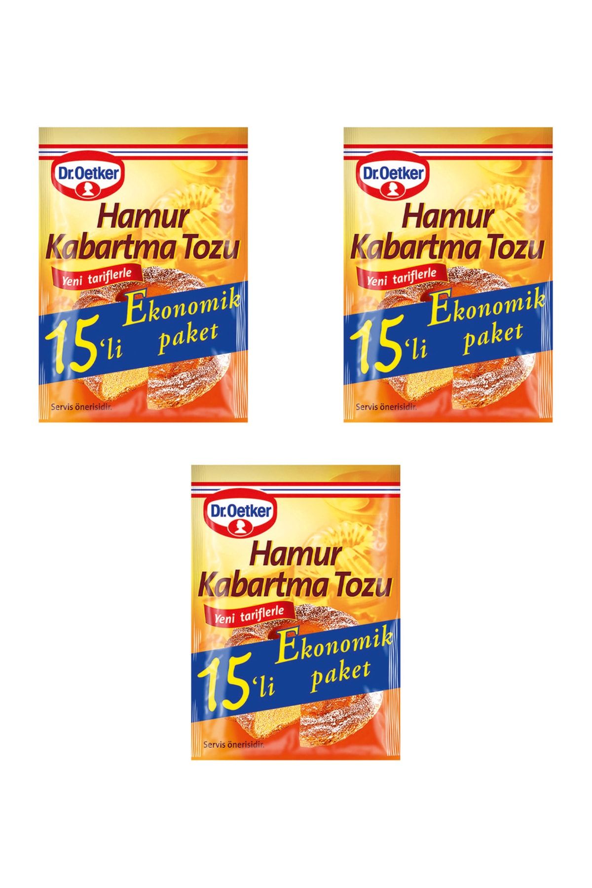 Dr. Oetker Glutensiz Hamur Kabartma Tozu 15'lix3 Adet