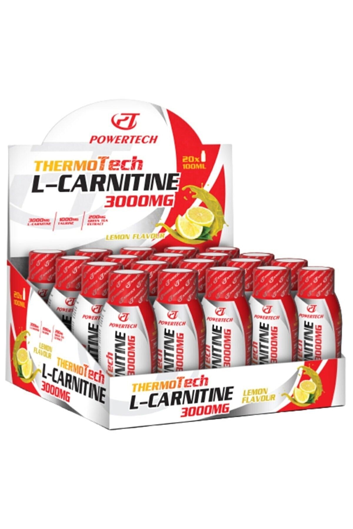 POWERTECH Thermotech L-carnitine 3000 mg 20 Ampul - Limon