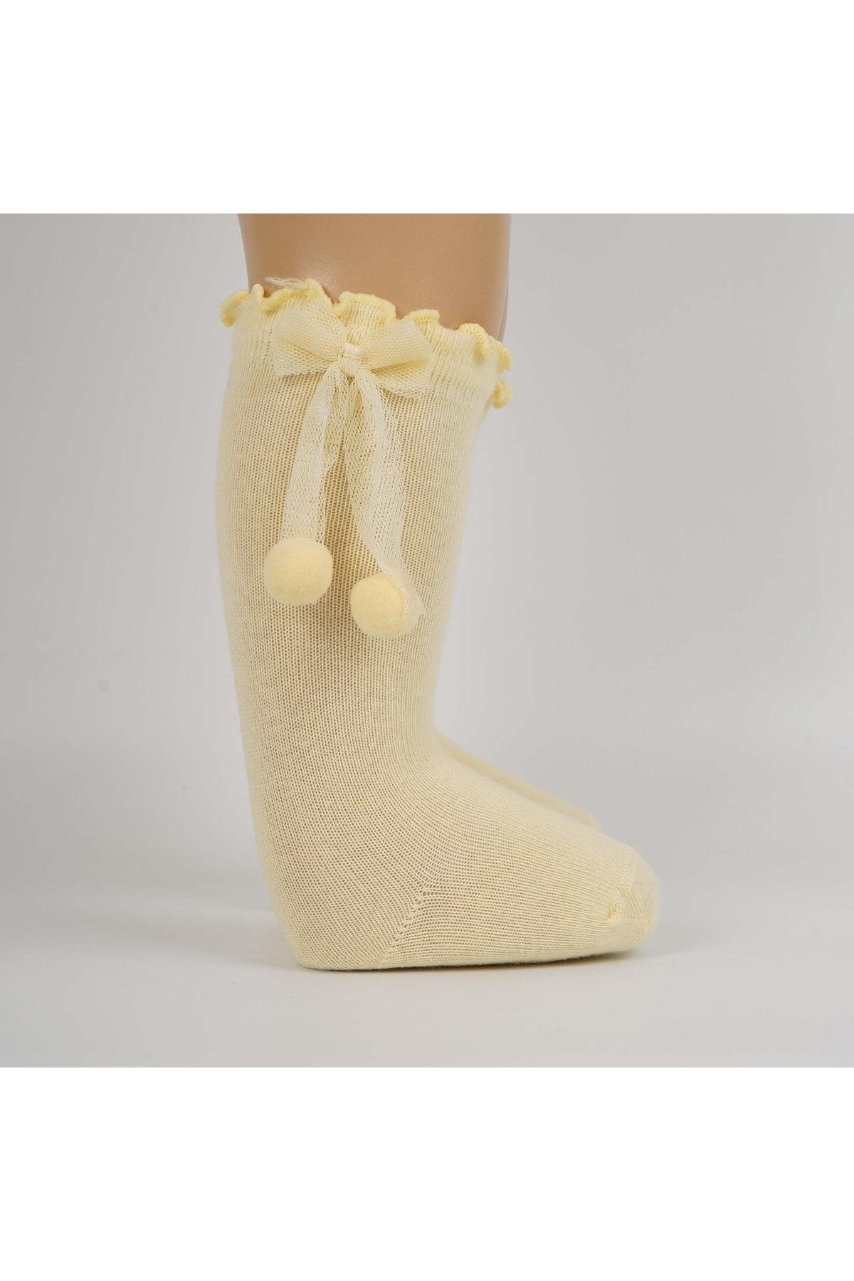 Katamino Eliza Aksesuarlı Kız Bebek Dizaltı Çorap