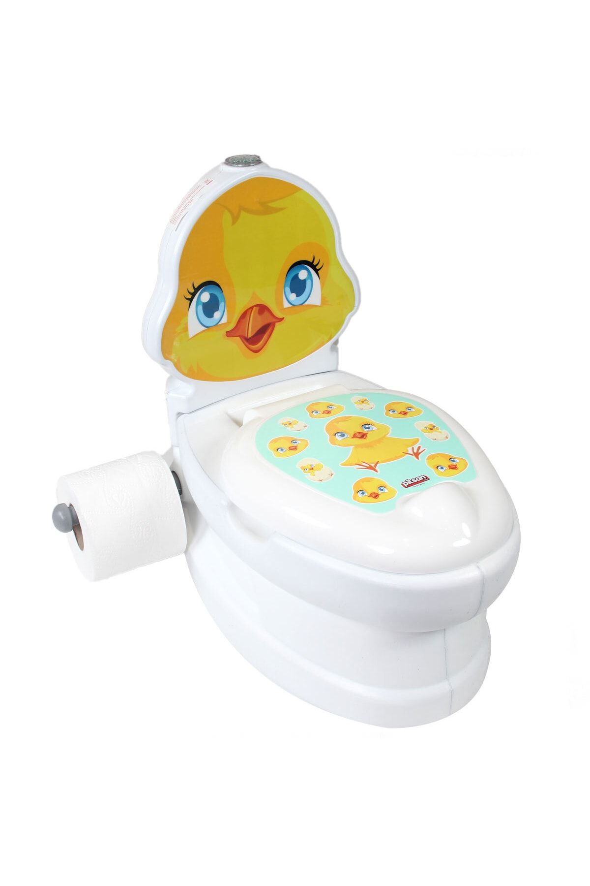 PİLSAN Sesli Işıklı Bebek Ve Çocuk Tuvalet Eğitimi Alıştırma Klozet Eğitici Civciv Şeklinde Klozet
