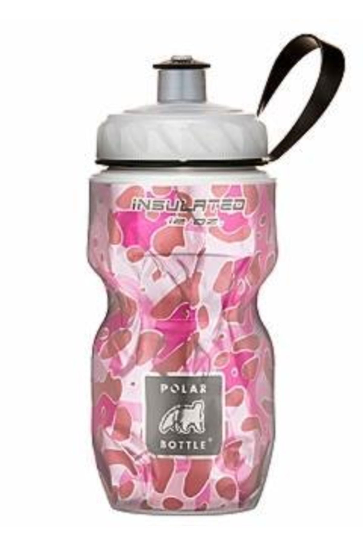 Polar Watch Bottle Insulated Graphic Termos 0.35 Litre-pembe