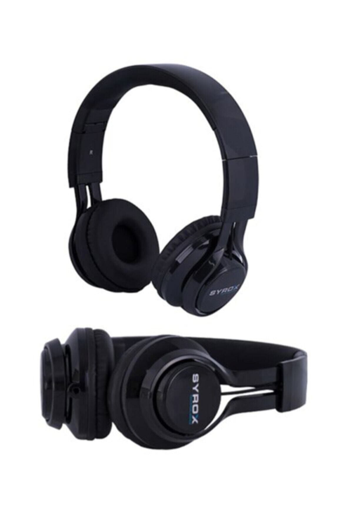 Syrox K11 Mikrofonlu Stereo Kablolu Extra Bass Kulaklık - Siyah