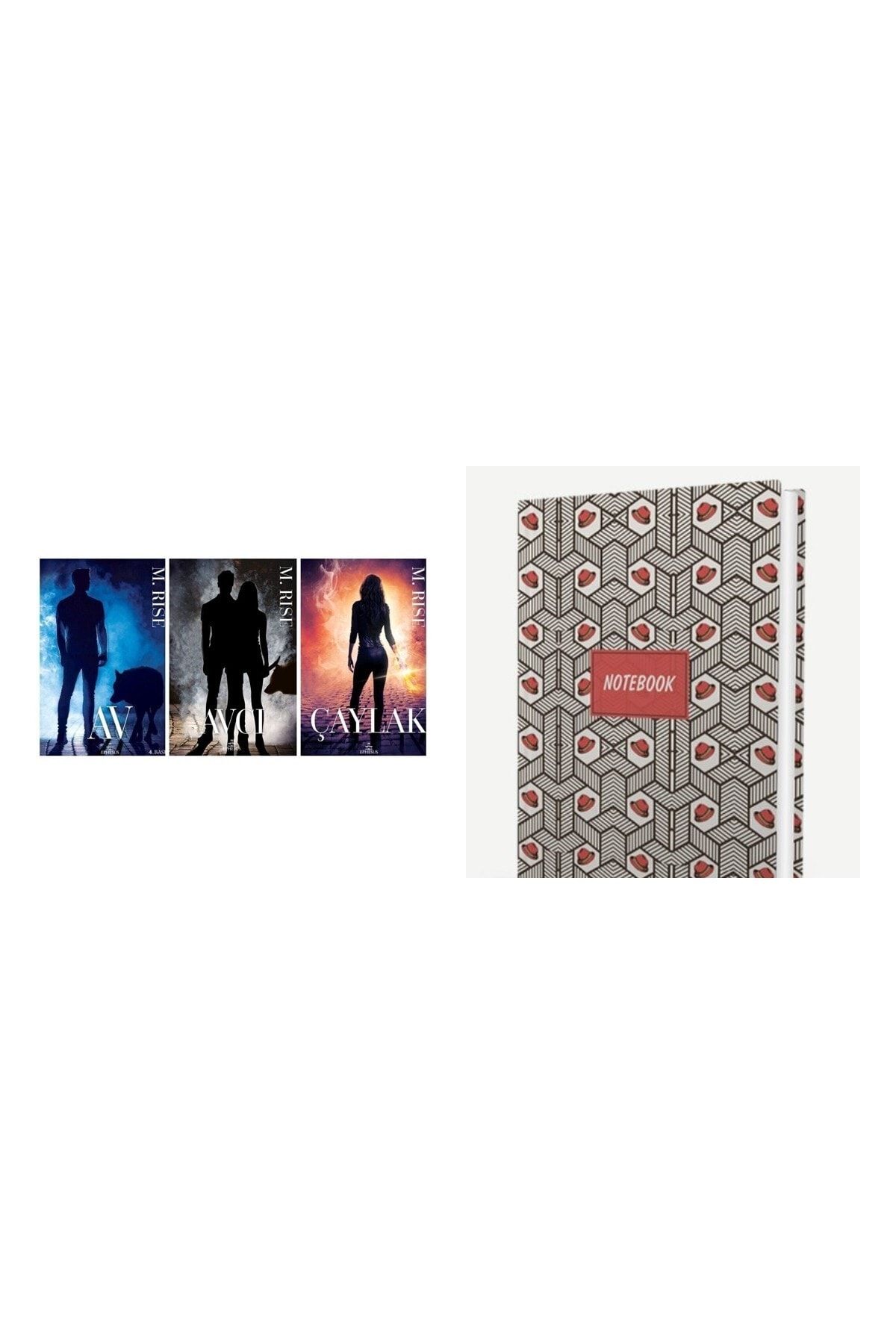 Ephesus Yayınları M. Rise 3 Kitap Özel Ciltli Set-av-avcı-çaylak Av Serisi