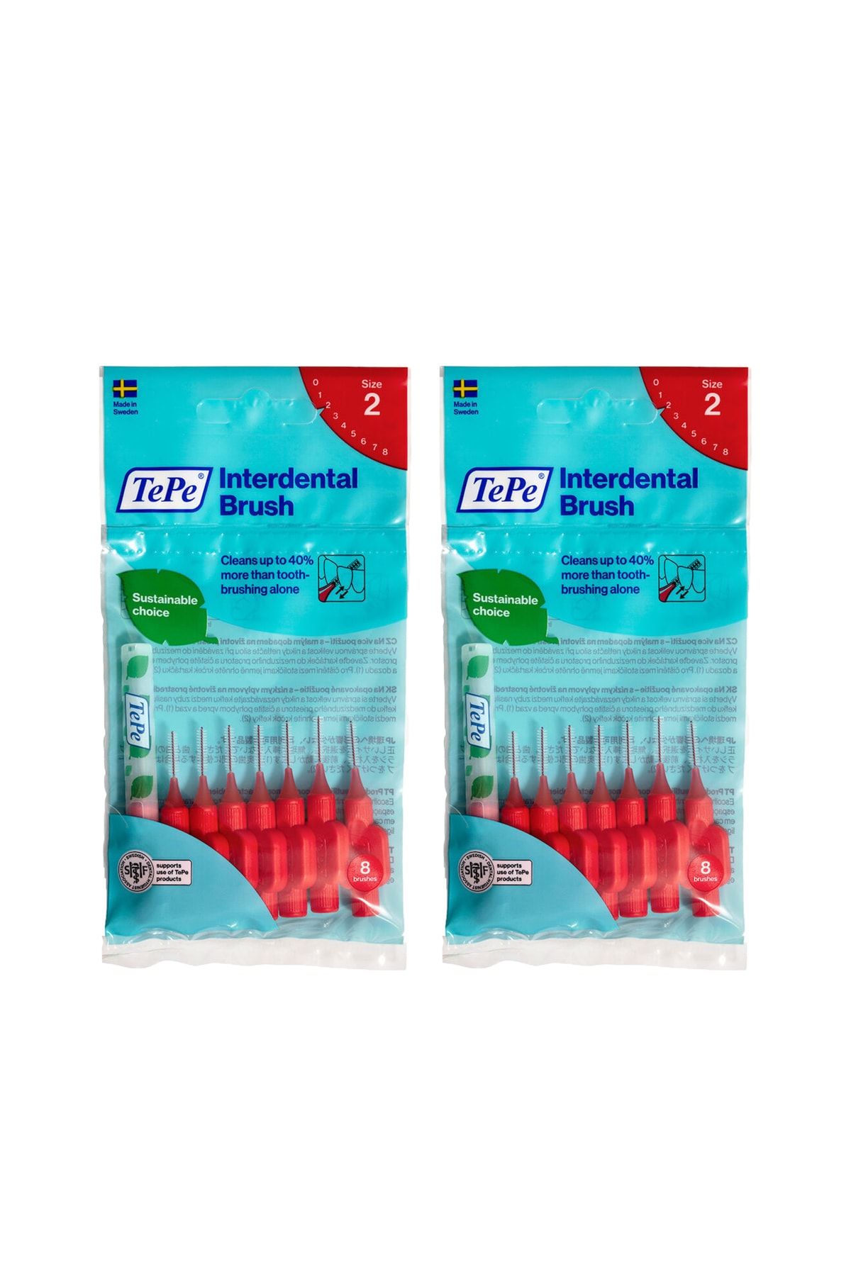 TePe İnterdental Brush Arayüz Fırçası Kırmızı 0.5 Mm 8 Li X 2 Adet