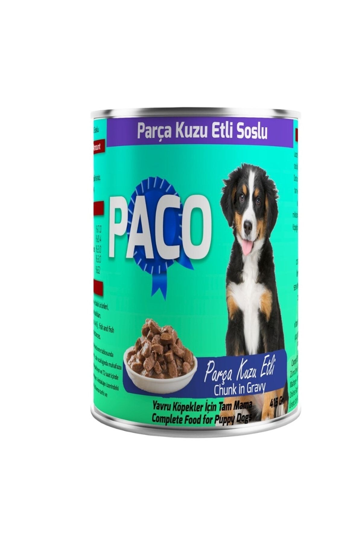 PACOS Paco Kuzu Etli Yavru Köpek Konservesi 415 Gr 20 Adet