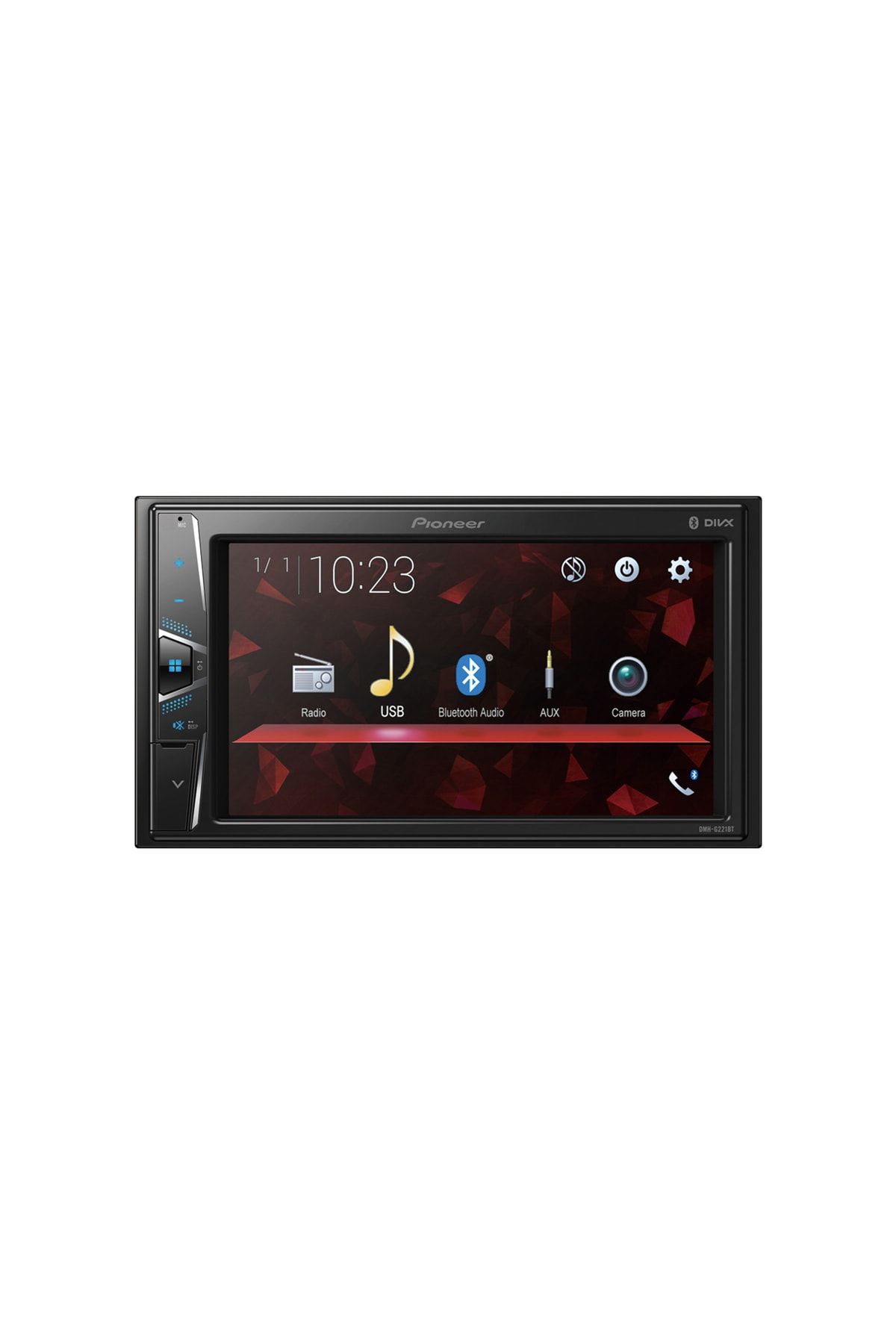 Pioneer Dmh-g221bt 6,2" Double Teyp Bluetooth Usb Android Uyumlu Digicom Garantili
