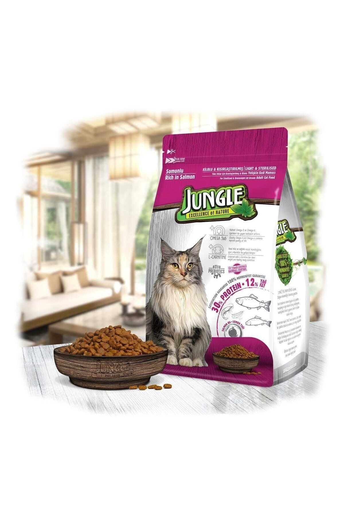Jungle Somonlu Kısırlaştırılmış Kedi Maması 1,5 Kg