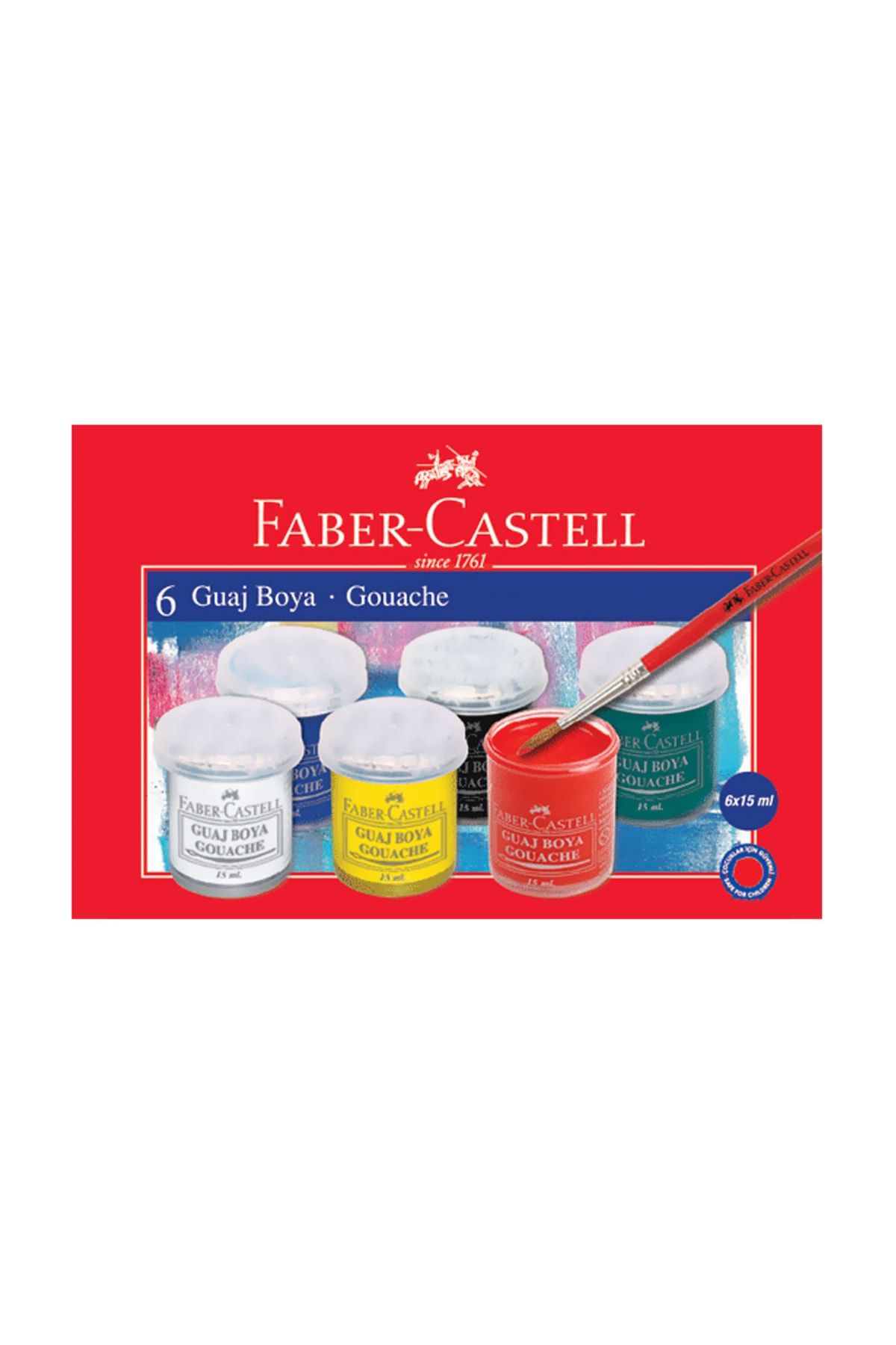 Faber Castell Faber-castell Guaj Boya 6 Renk (160400)