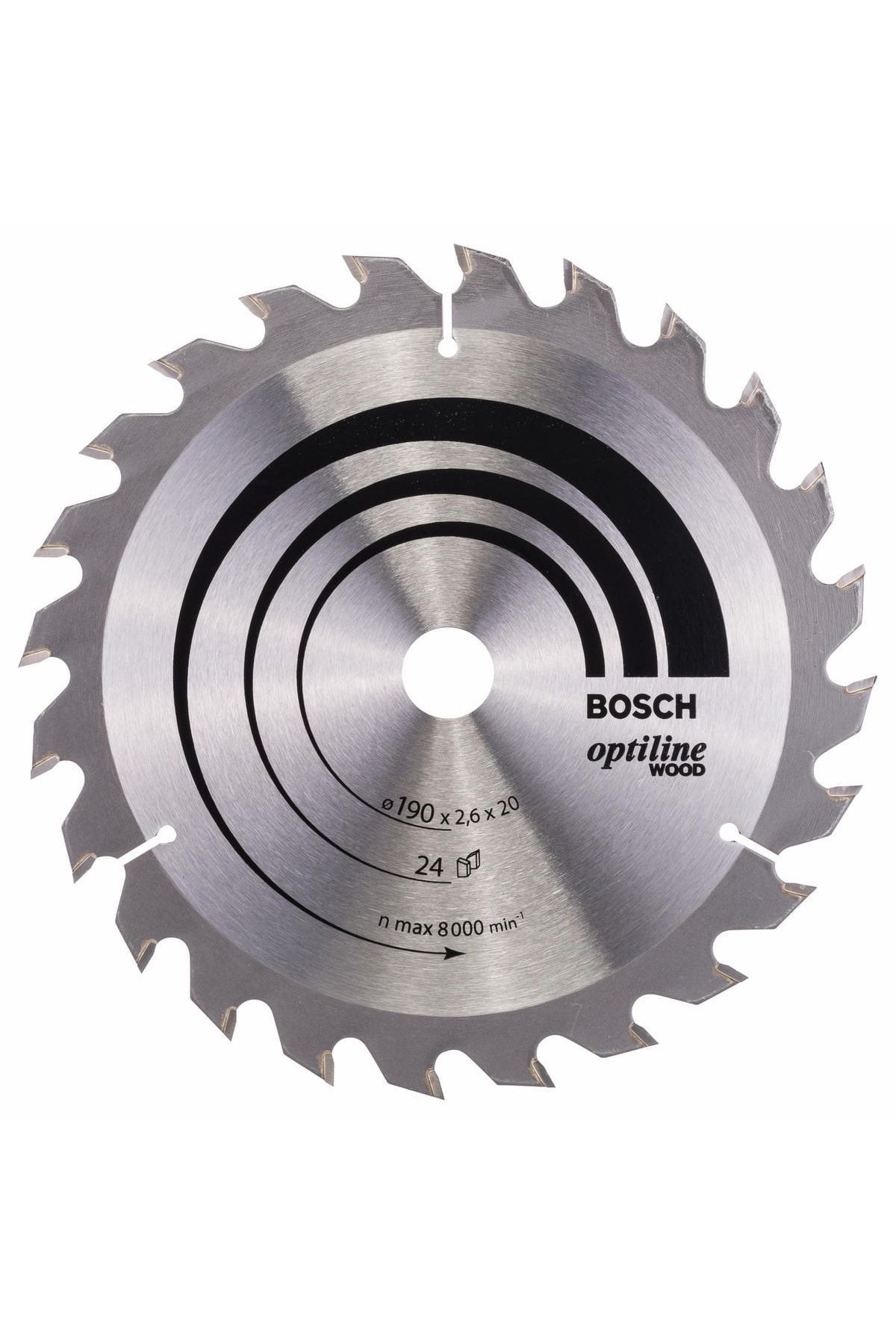 Bosch Optiline Wood 190*20/16 Mm 24 Diş Daire Testere Bıçağı