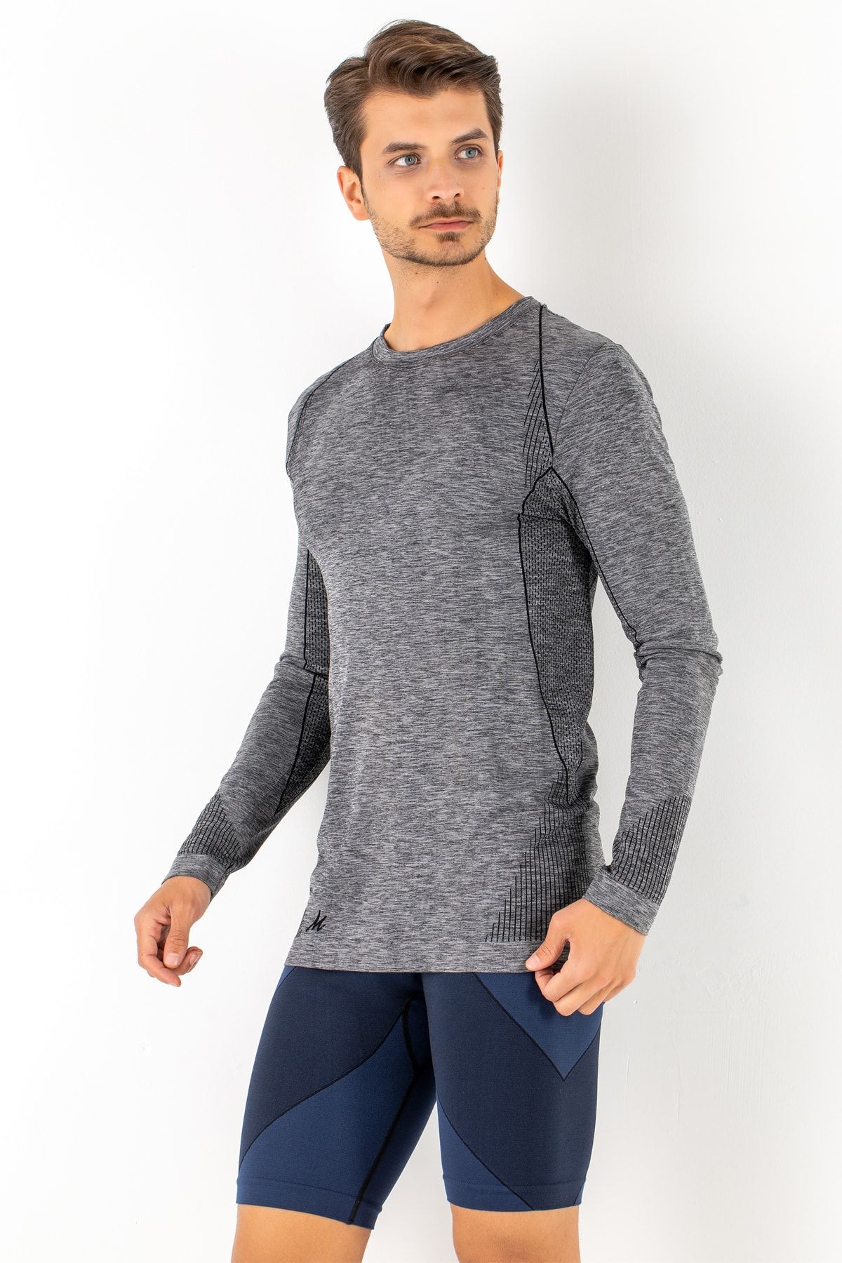 MioFit Erkek Active Wear Uzun Kollu Spor T-Shirt
