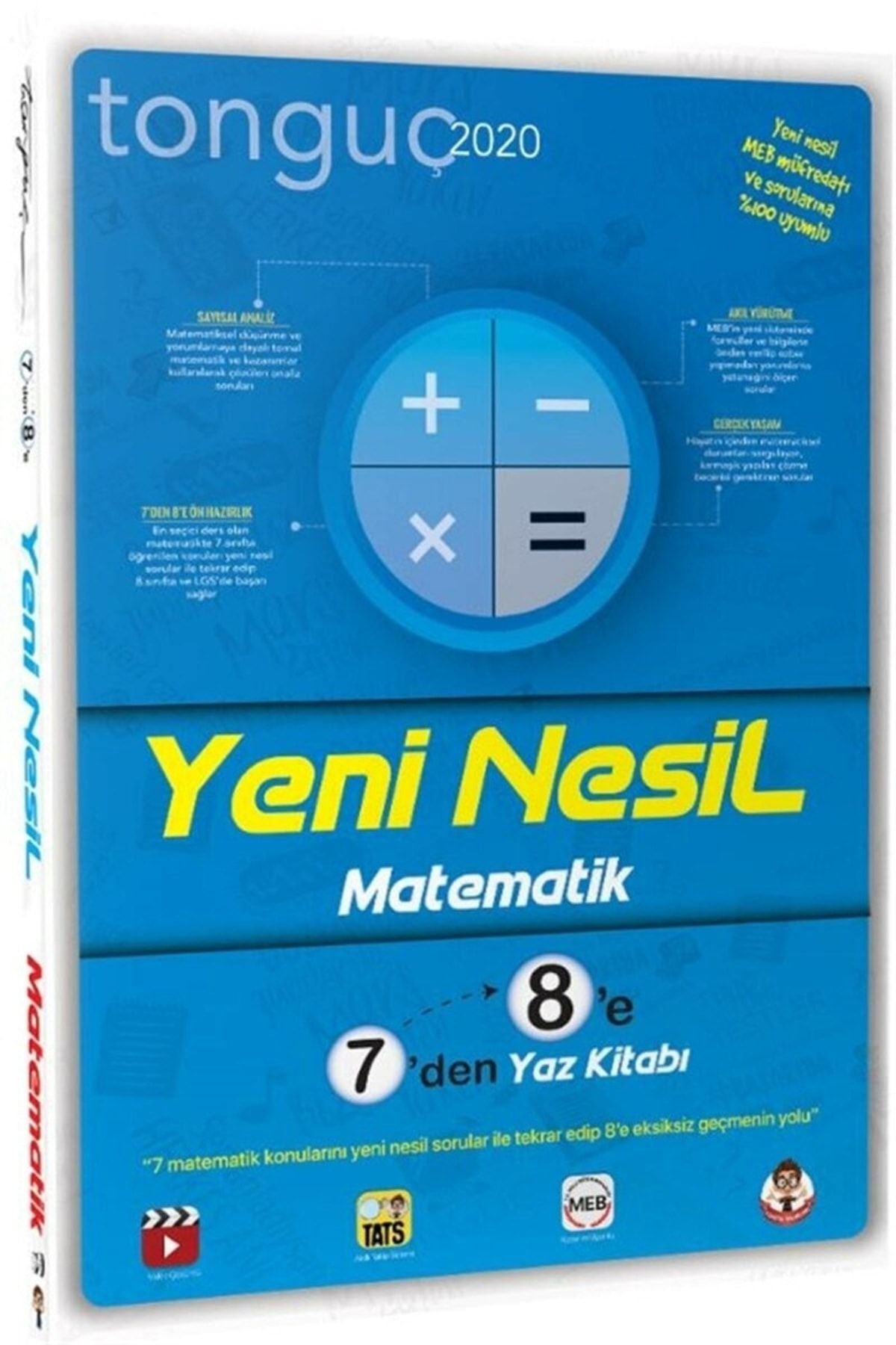 Tonguç Yayınları Yeni Nesil Matematik 7'den 8'e Soru Bankası (7 VE 8.SINIF)