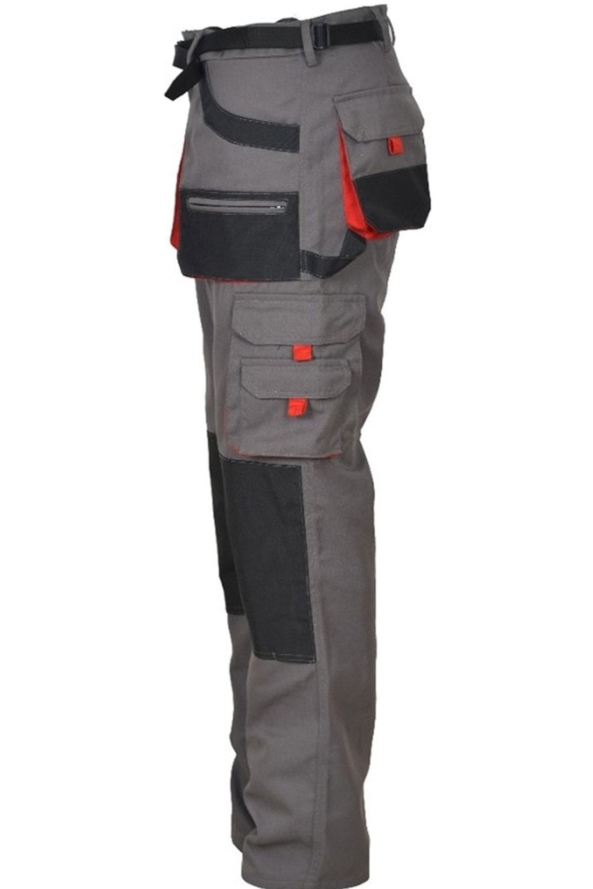 Ysf WorkWear İş Market Korumasız Motor Kurye Kargo Pantolon - Diz Takviyeli Füme Özel Üretim Erkek Pantolonu