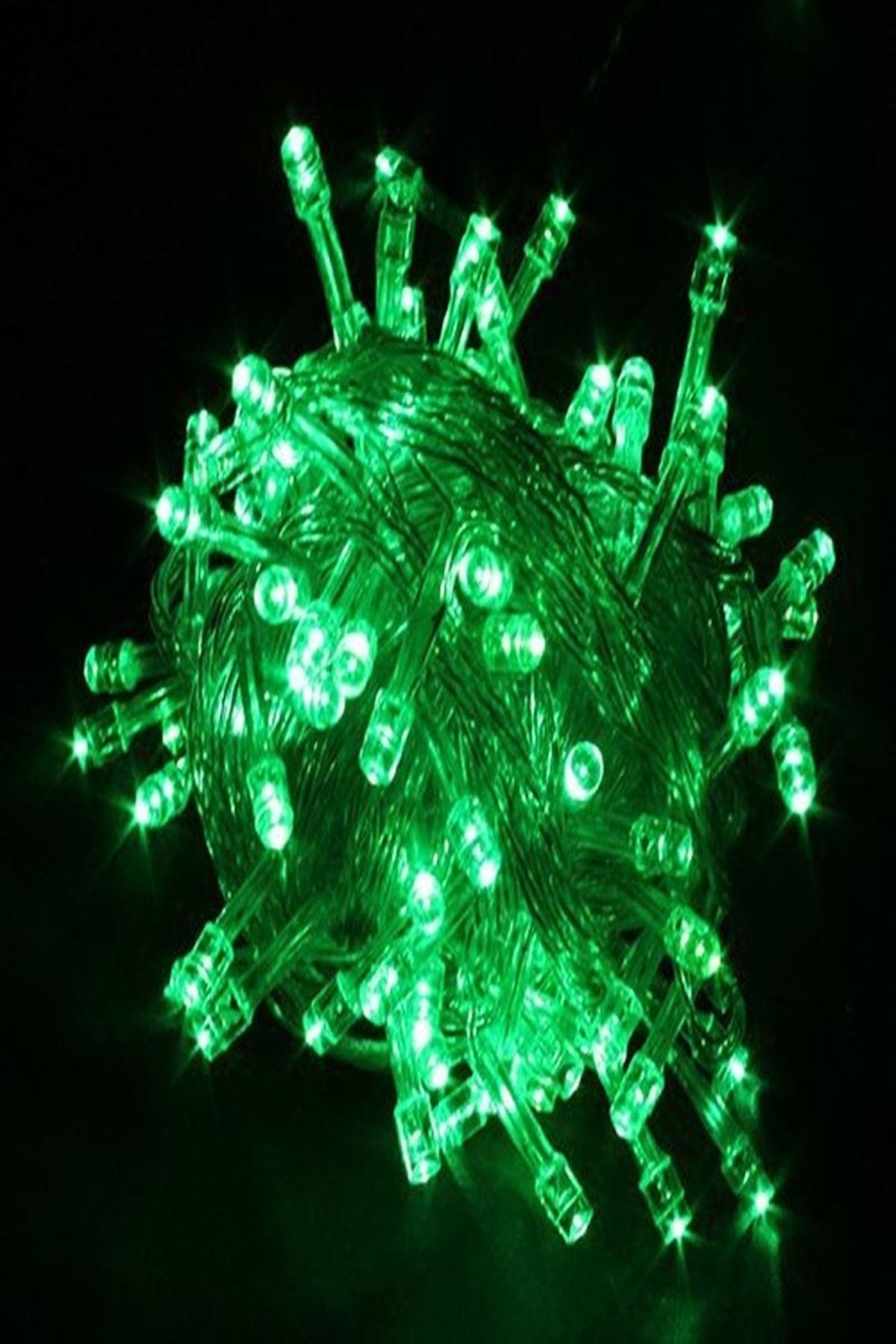 Led Işık 3mt Yeşil Renk Pilli Kalın Kablolu_0