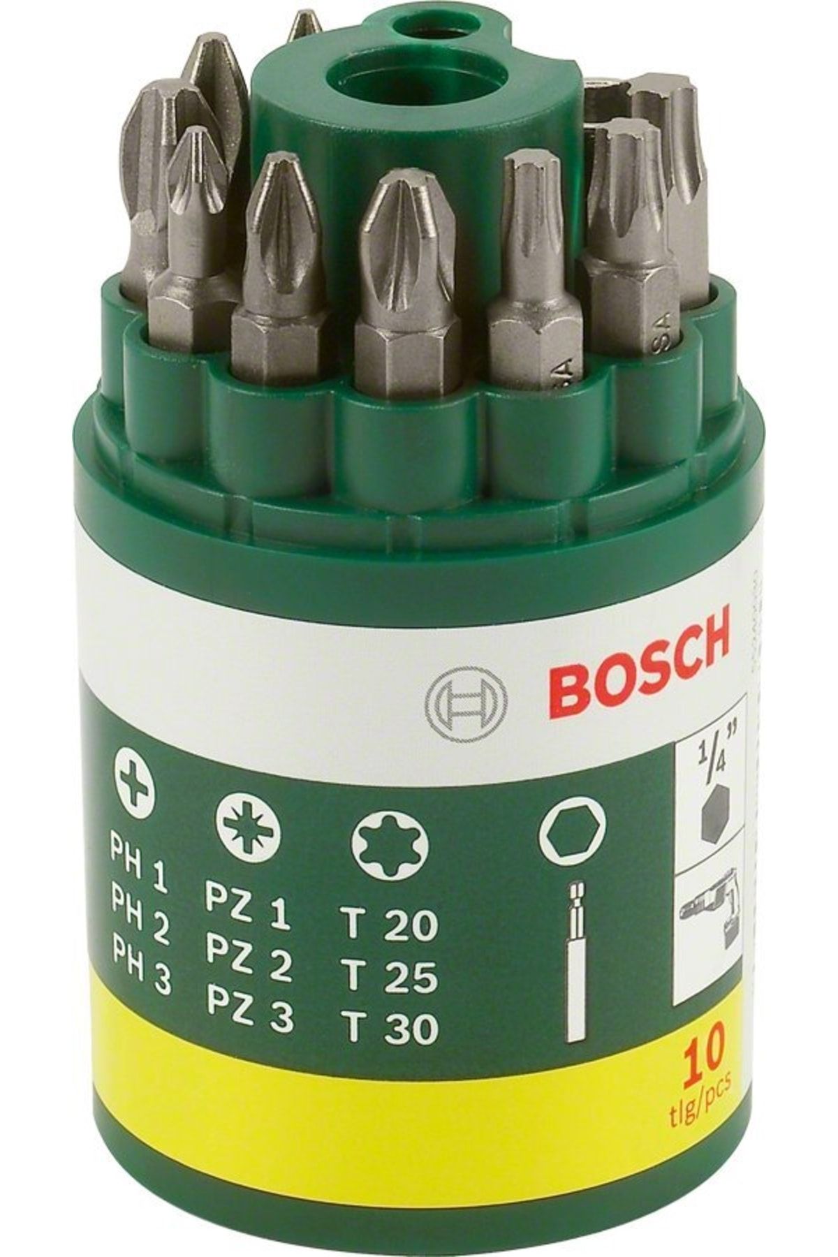 Bosch Diy 10 Parçalı Vidalama Ucu Seti