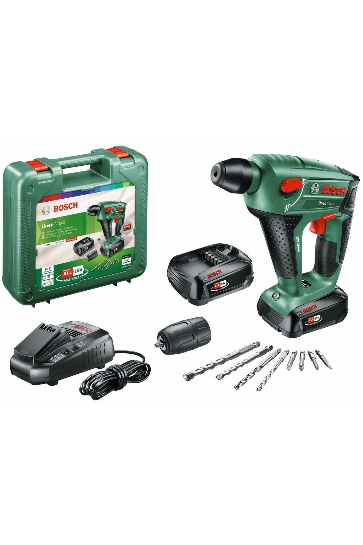 Bosch Uneo Maxx 18 V (2,5 Ah Çift Akü) (2017) Akülü Kırıcı / Delici - 0603952327